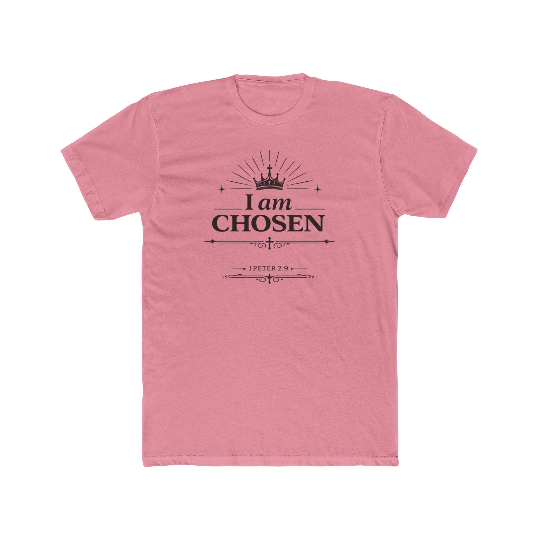 I Am Chosen T-Shirt | Crown Typography, Inspirational Scripture Tee
