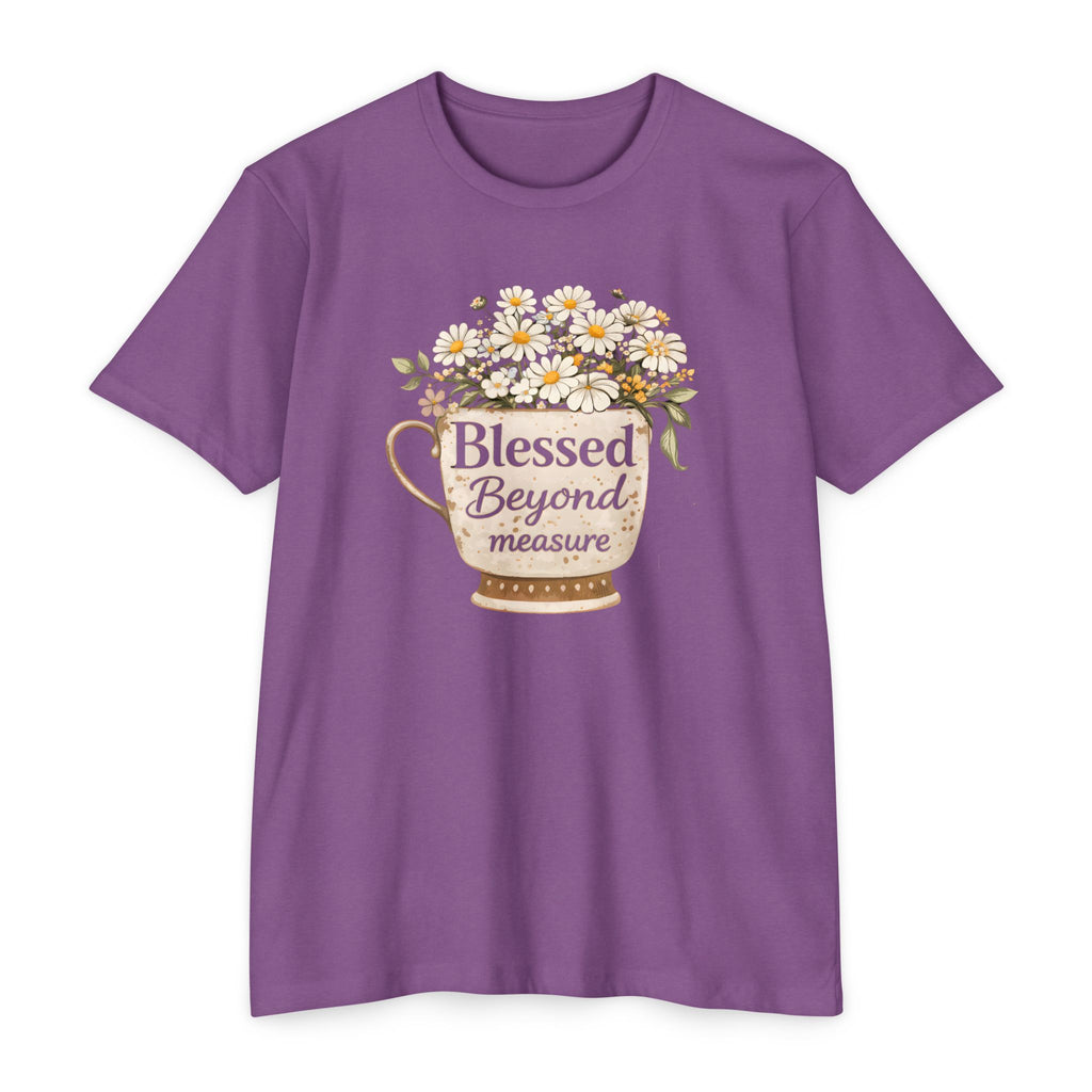 T-Shirt — "Blessed Beyond Measure" Floral Bouquet Tee