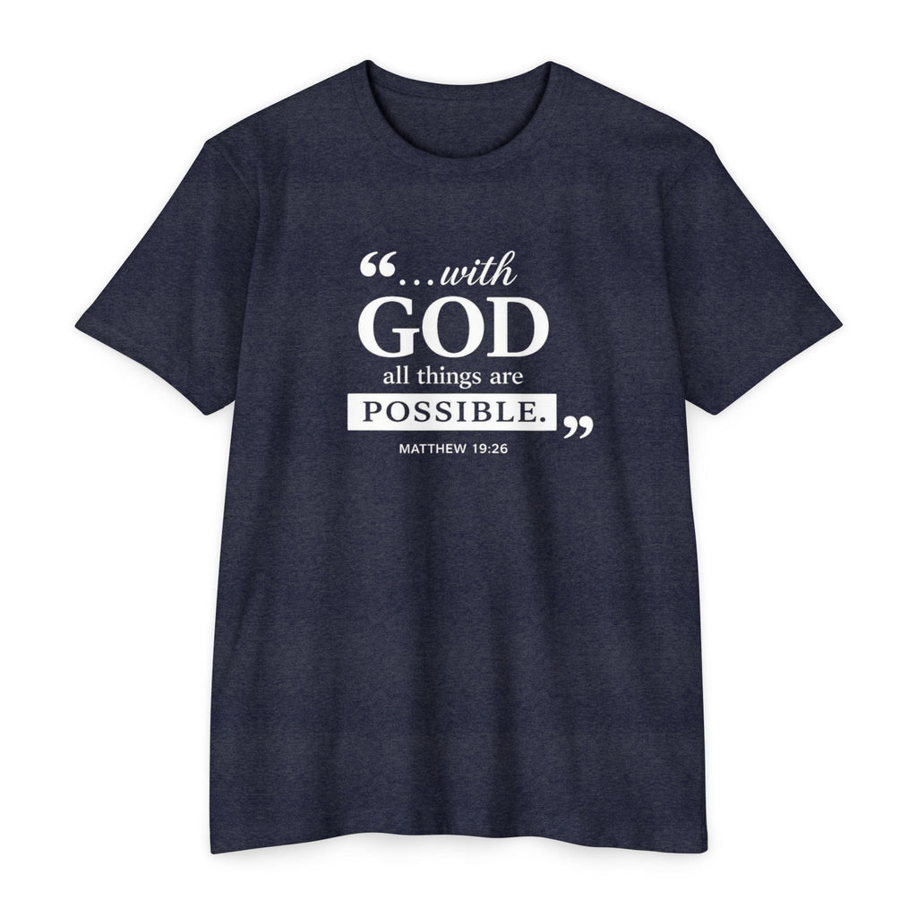 Womens With God All Things Are Possible T-Shirt