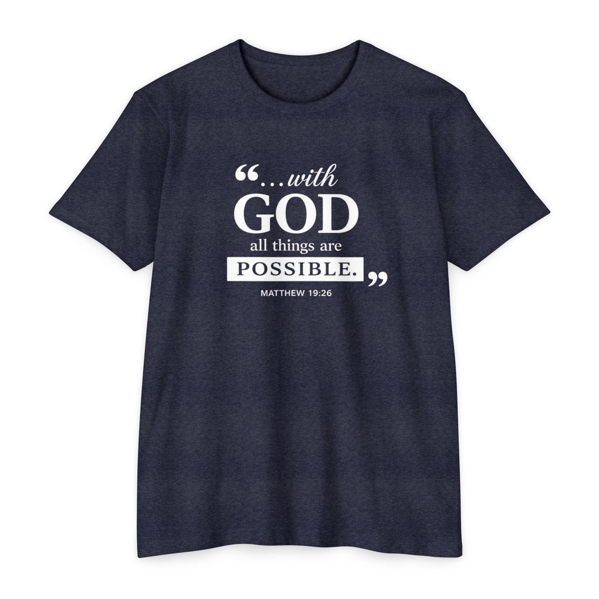 Womens With God All Things Are Possible T-Shirt
