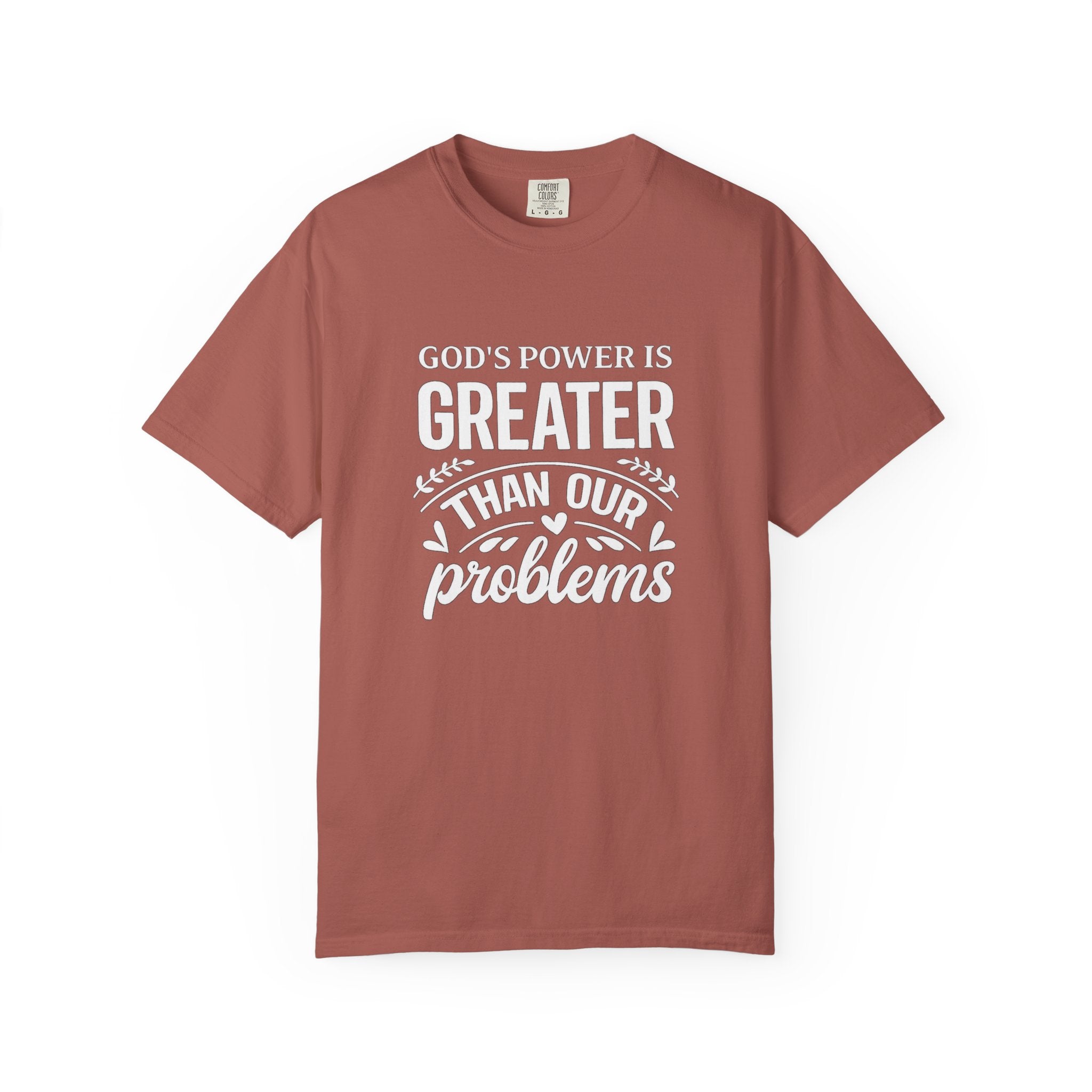 God's Power Is Greater Than Our Problems T-shirt | Christian Faith Tee