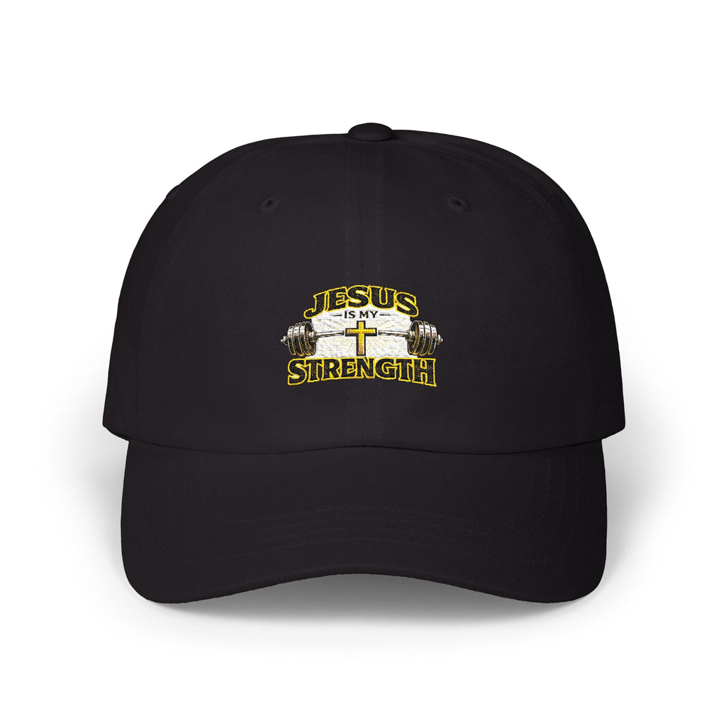 Dad Cap — "Jesus Strength" Embroidered Christian Baseball Hat