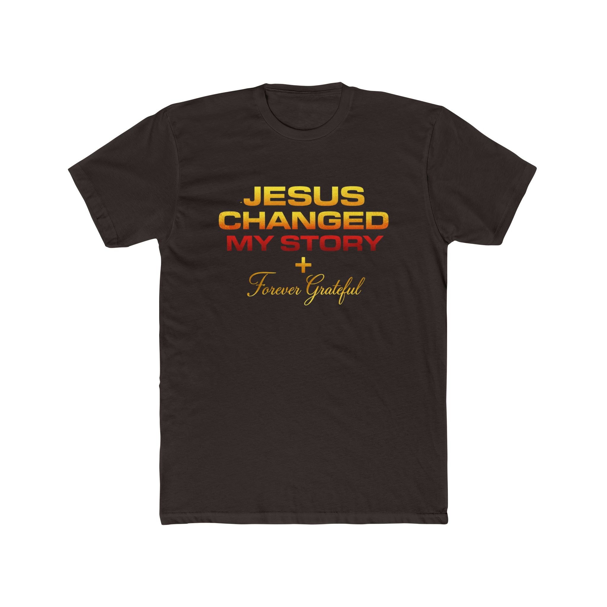 Jesus Changed My Story Tee — Faith-Based Christian T-Shirt, Forever Grateful Design
