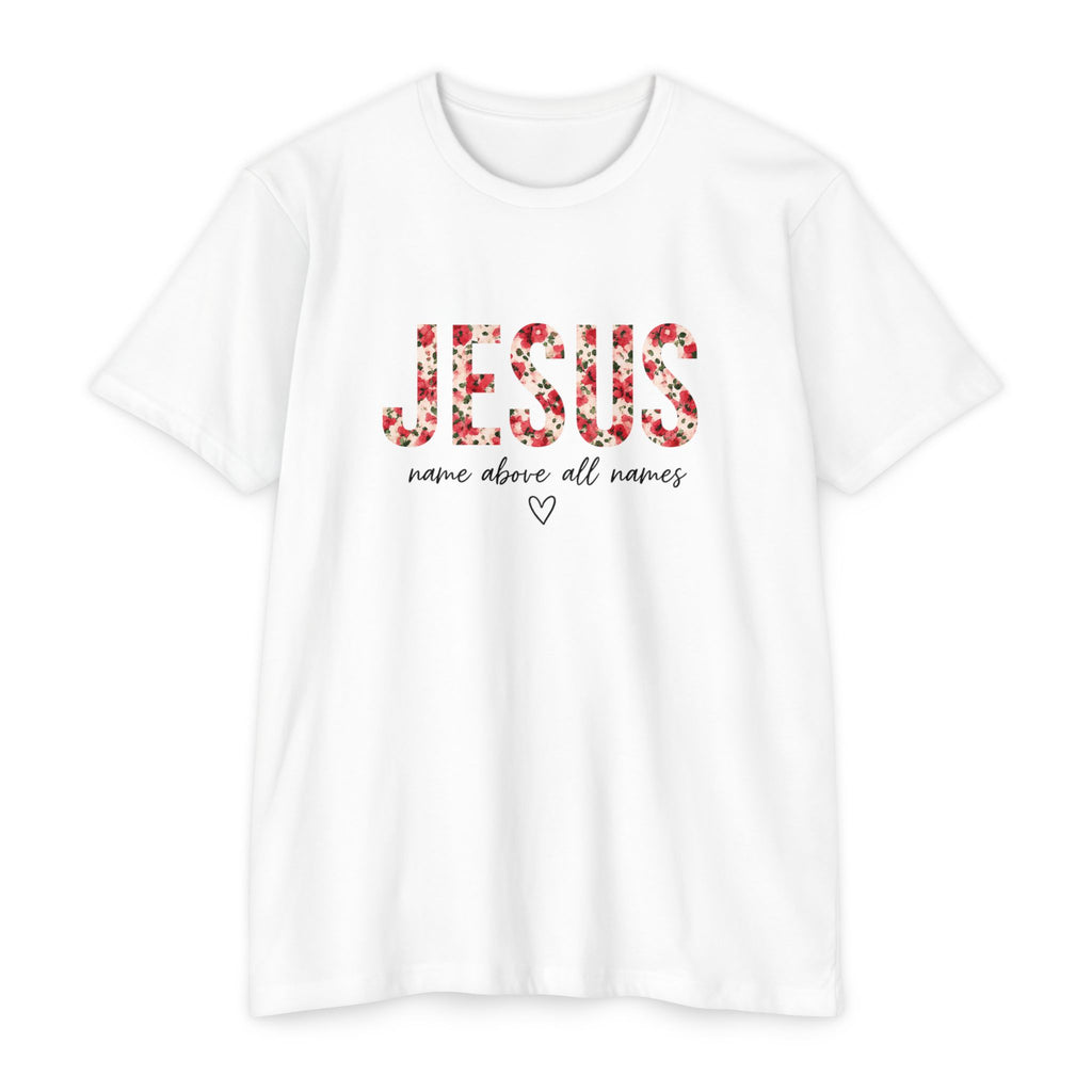 Womens Jesus Floral Mosaic T-Shirt
