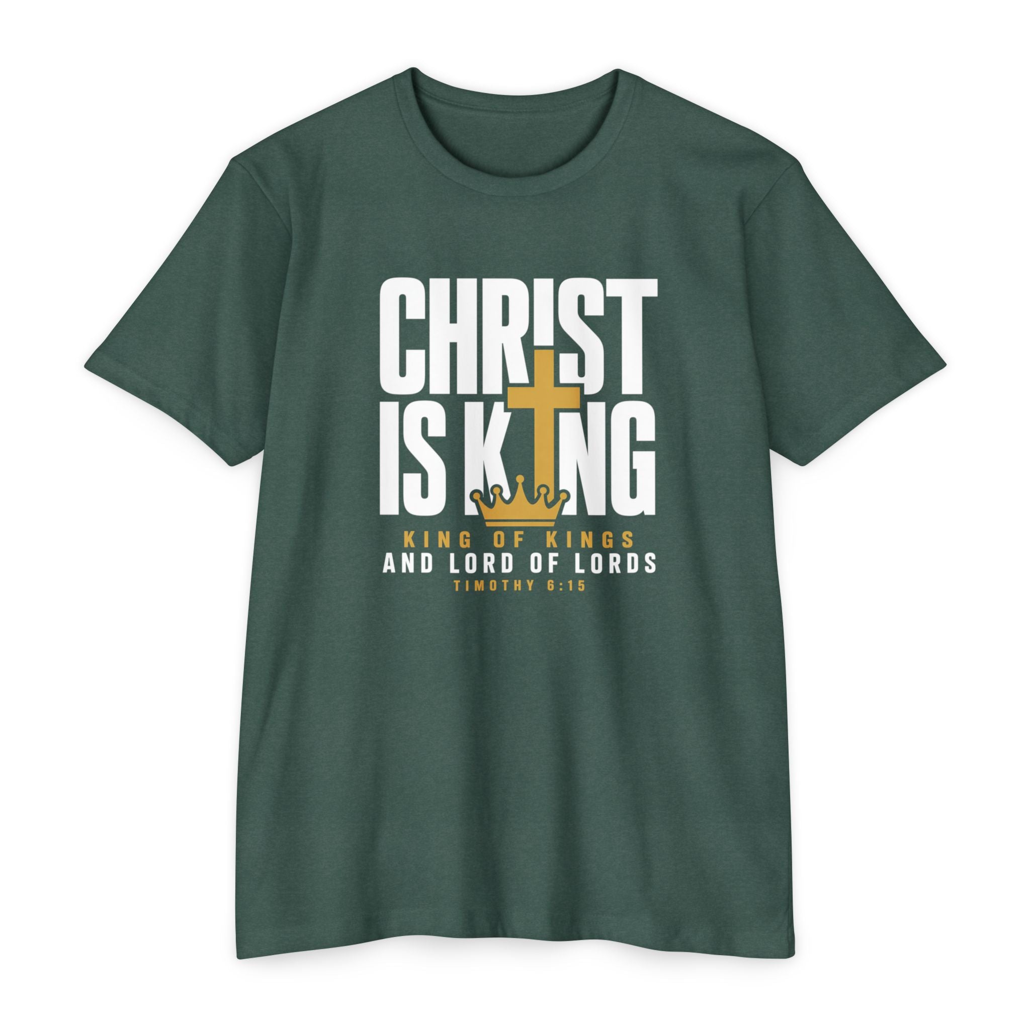 Mens 7Christian 'Christ Is King' T-Shirt — King of Kings Faith Tee