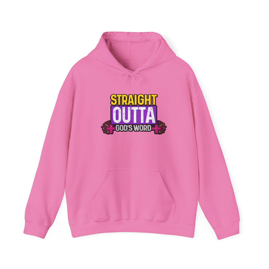 Womens Straight Outta God's Word Hoodie — Christian Faith Pullover