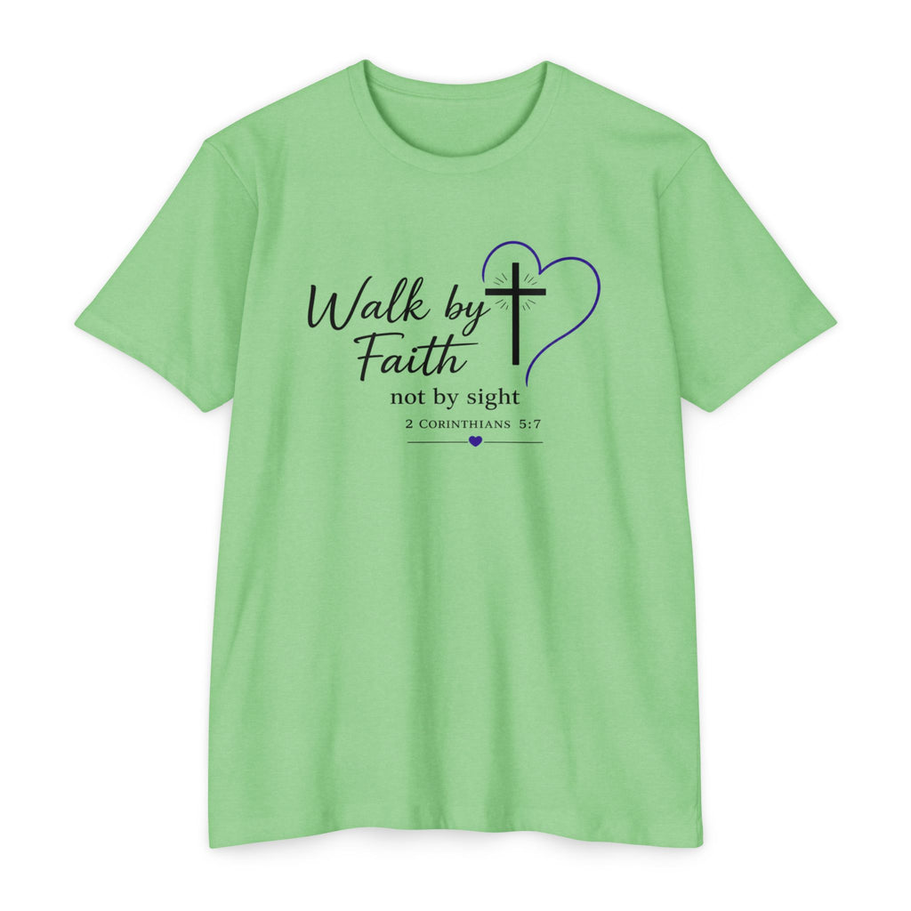 Womens Walk by Faith lantern T-shirt | Christian Tee
