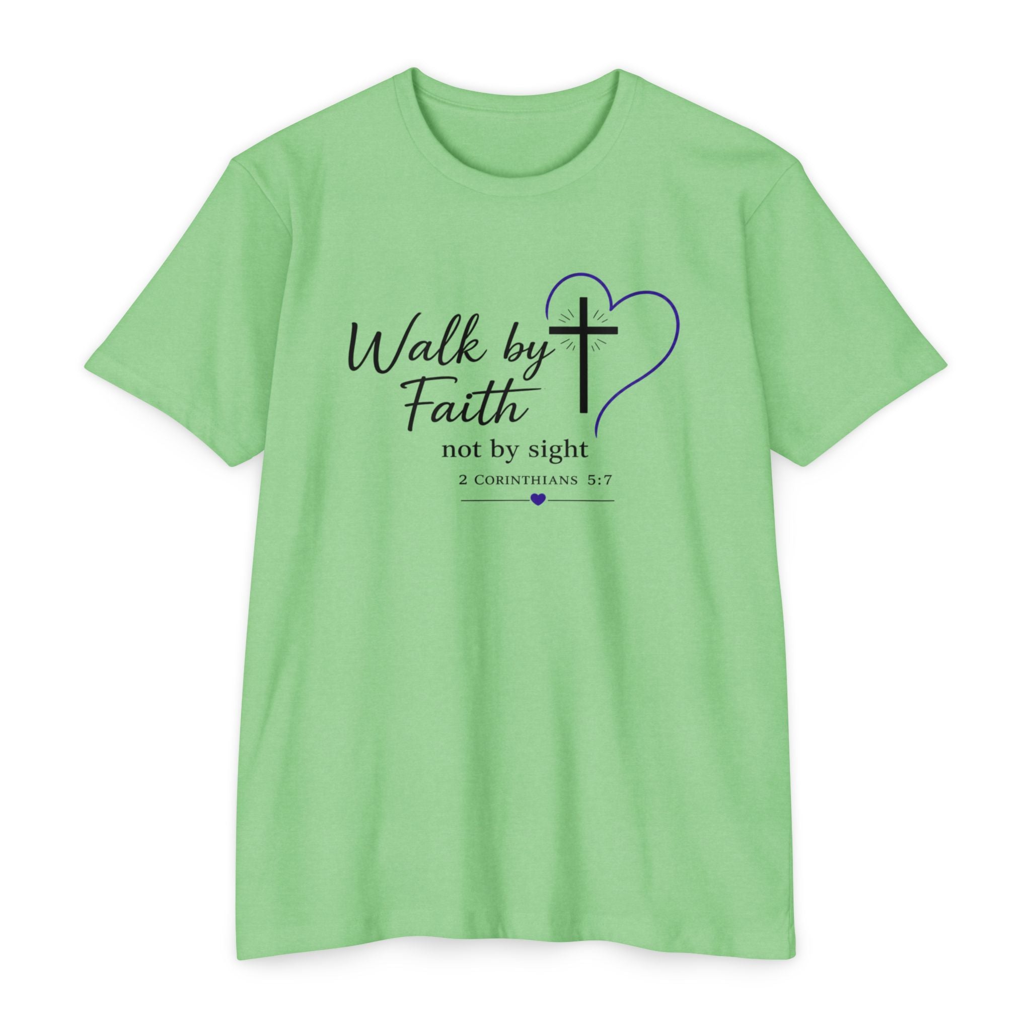 Womens Walk by Faith lantern T-shirt | Christian Tee