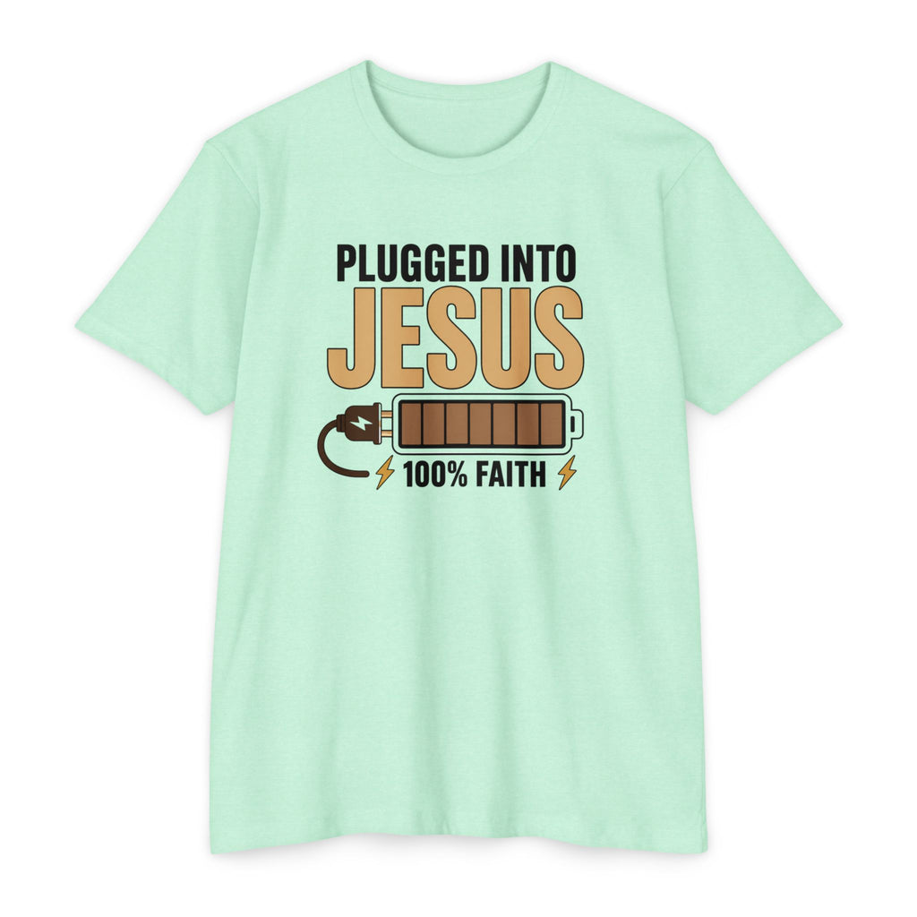 Womens Plugged Into Jesus T-Shirt |