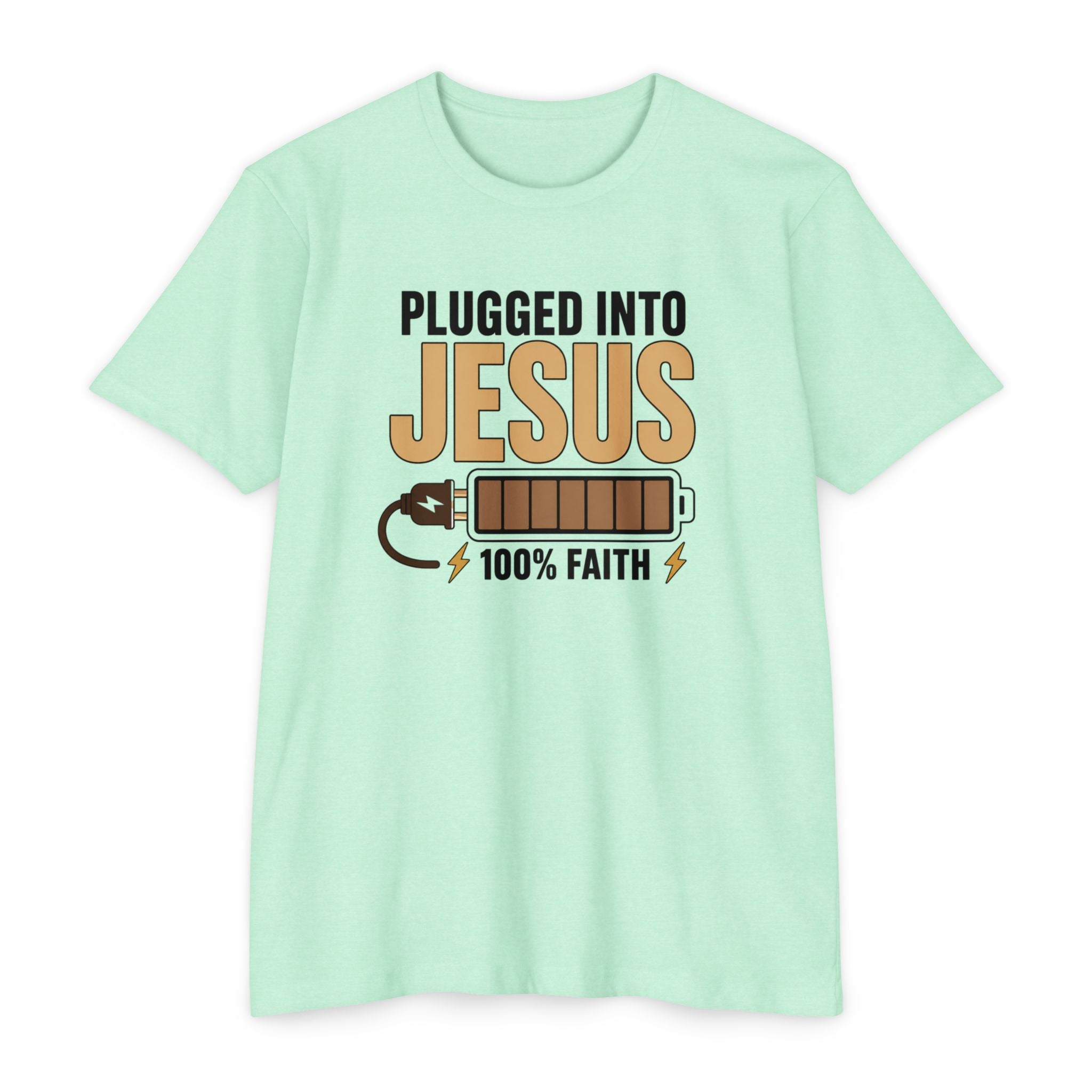 Womens Plugged Into Jesus T-Shirt |