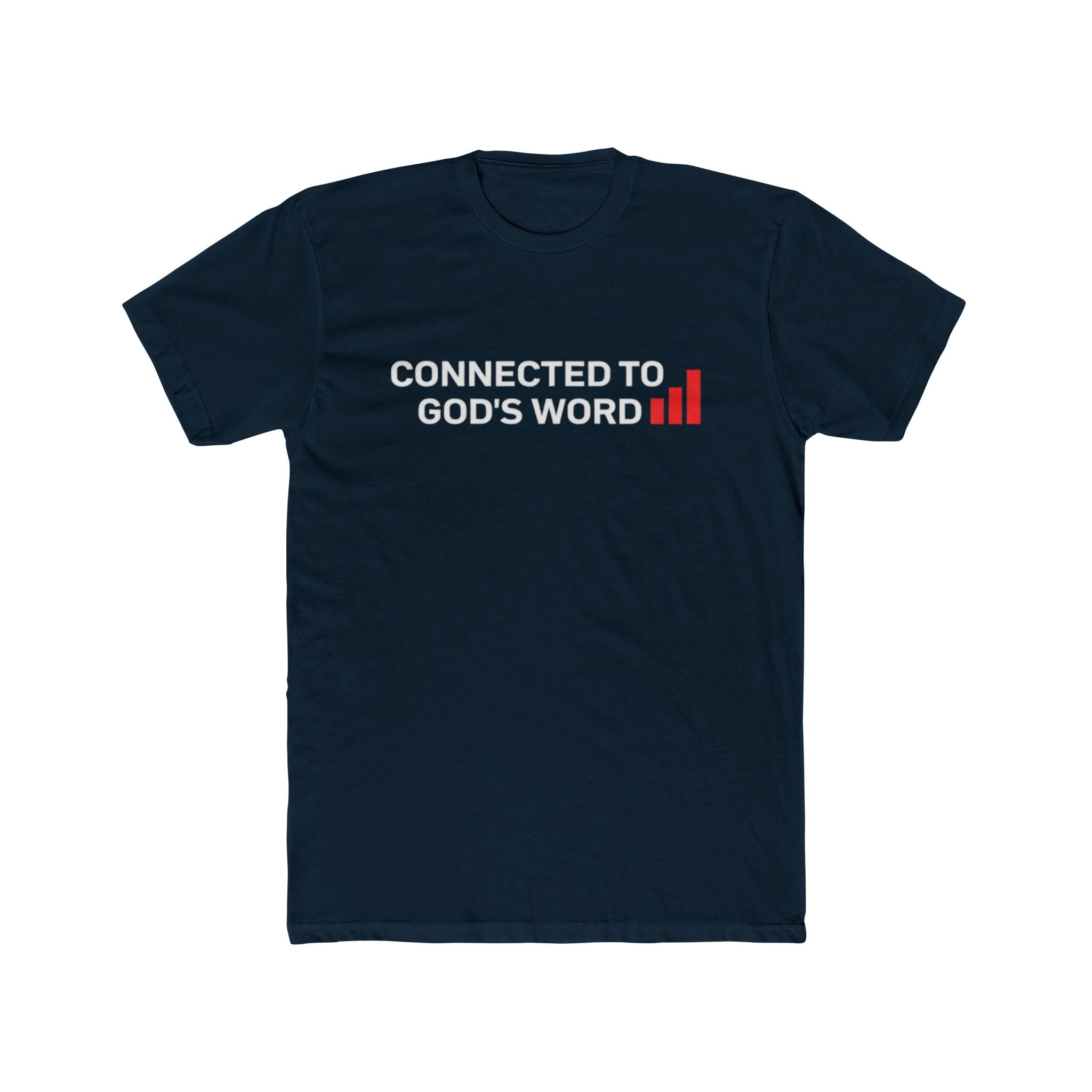 Connected to God's Word | Men Christian Faith Graphic Shirt
