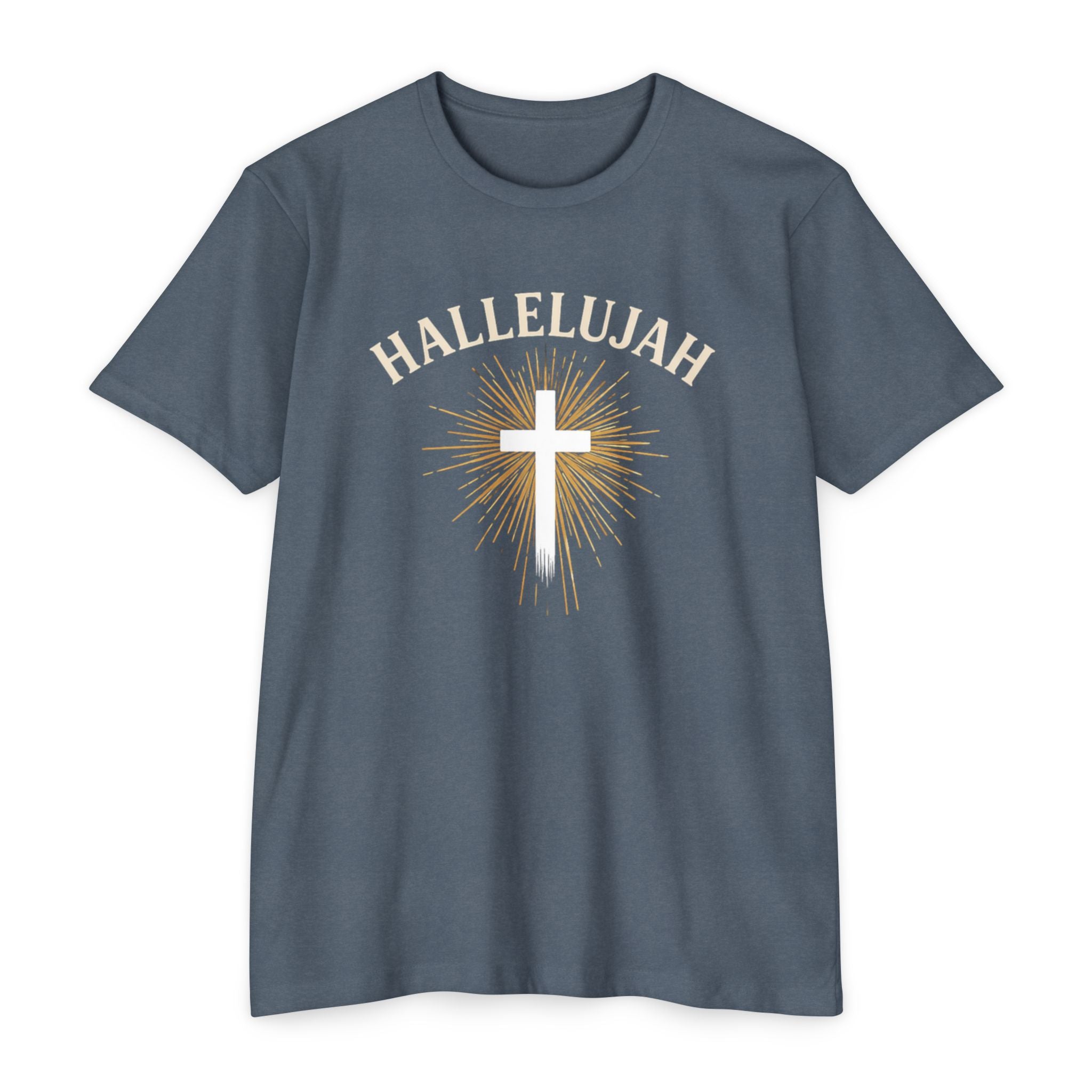 Womens Christian Hallelujah Cross T-Shirt