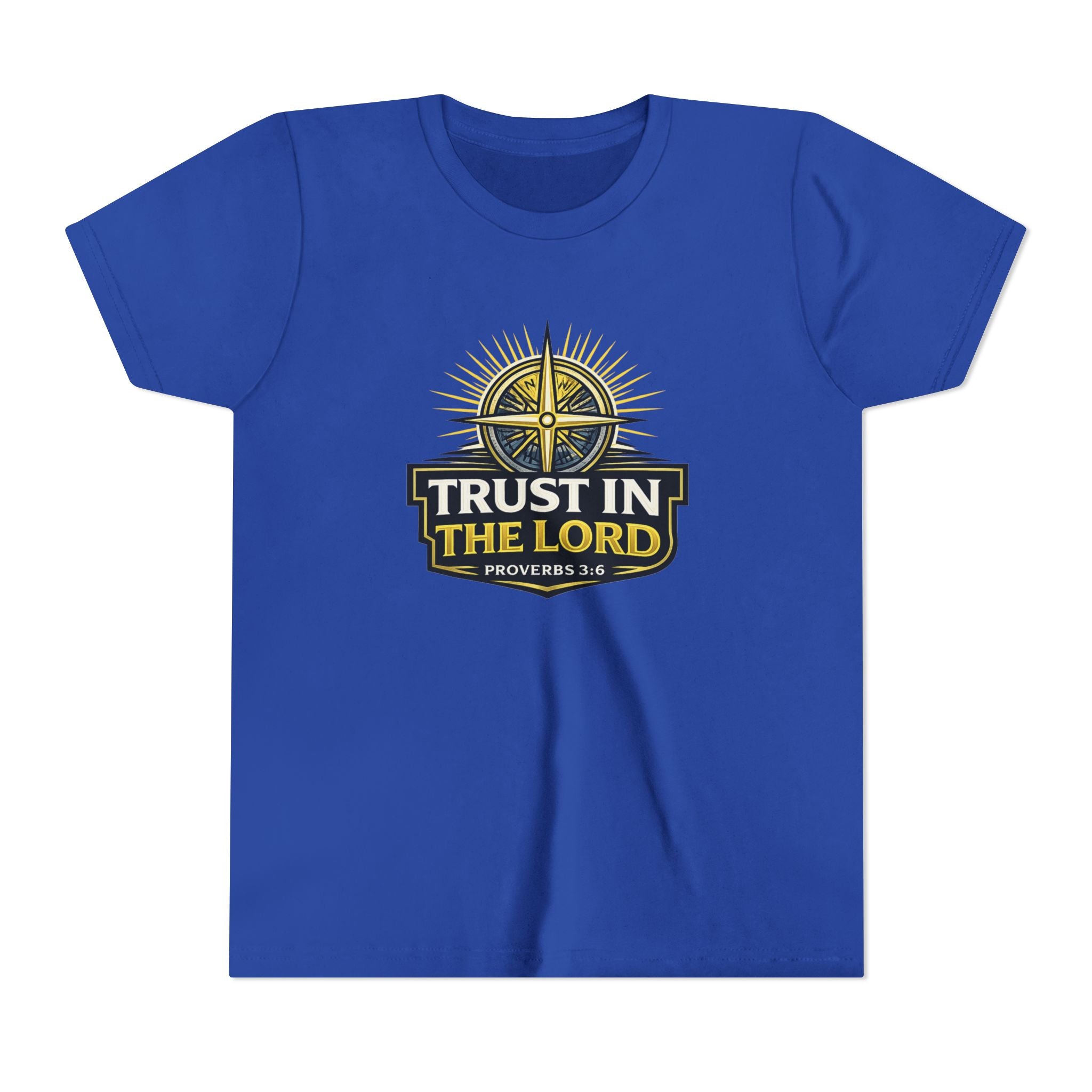 Youth Tee - "Trust in the Lord" Compass Design (Proverbs 3:5-6)
