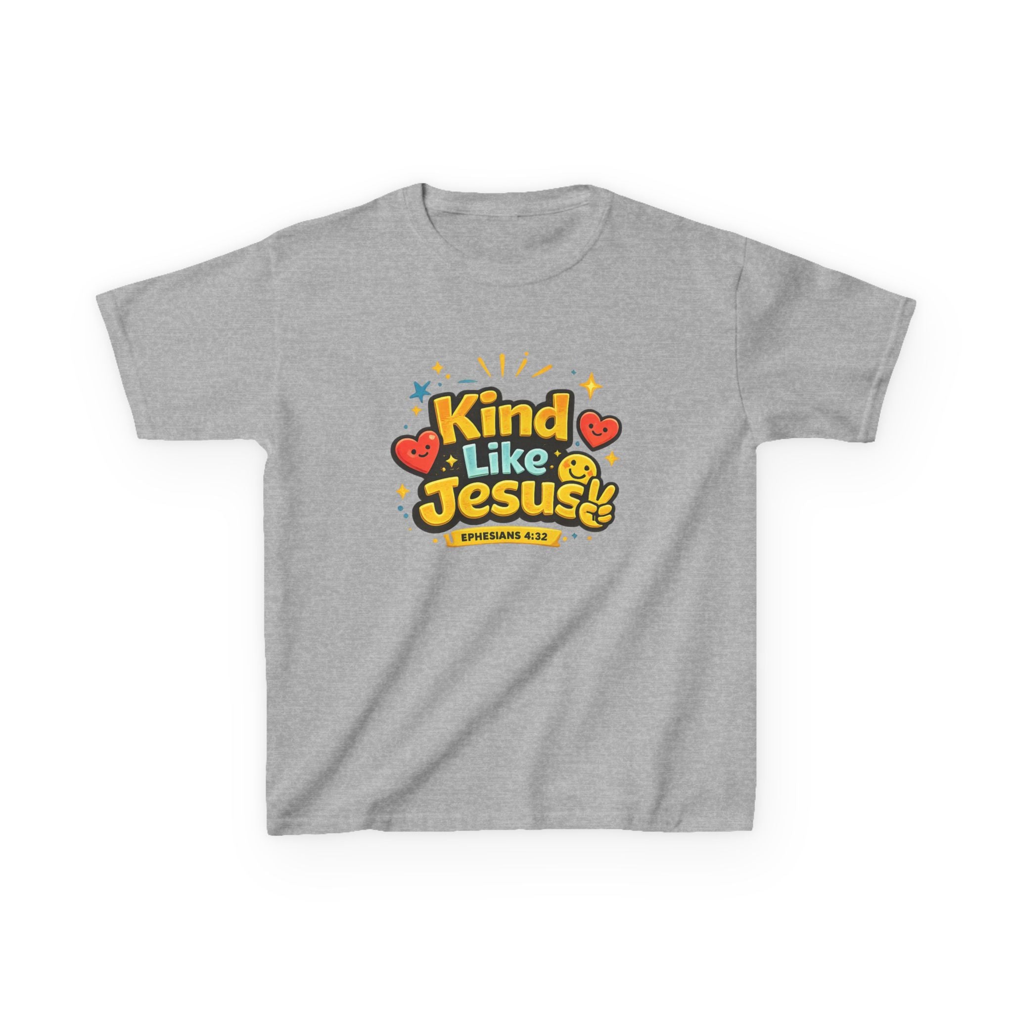 Kids Tee — "Kind Like Jesus" Cute Christian Graphic Shirt