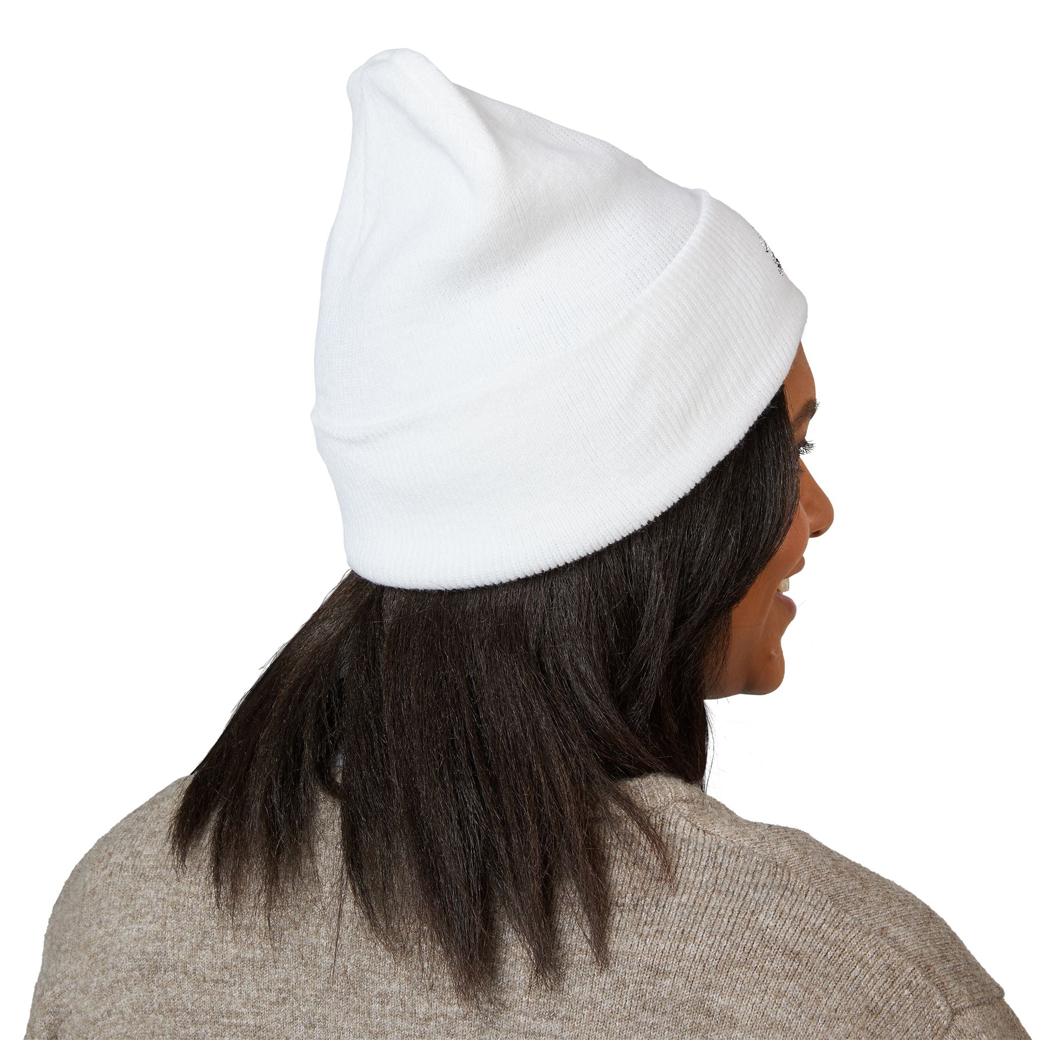 Embroidered Classic Cuffed Beanie — Minimal Script Logo