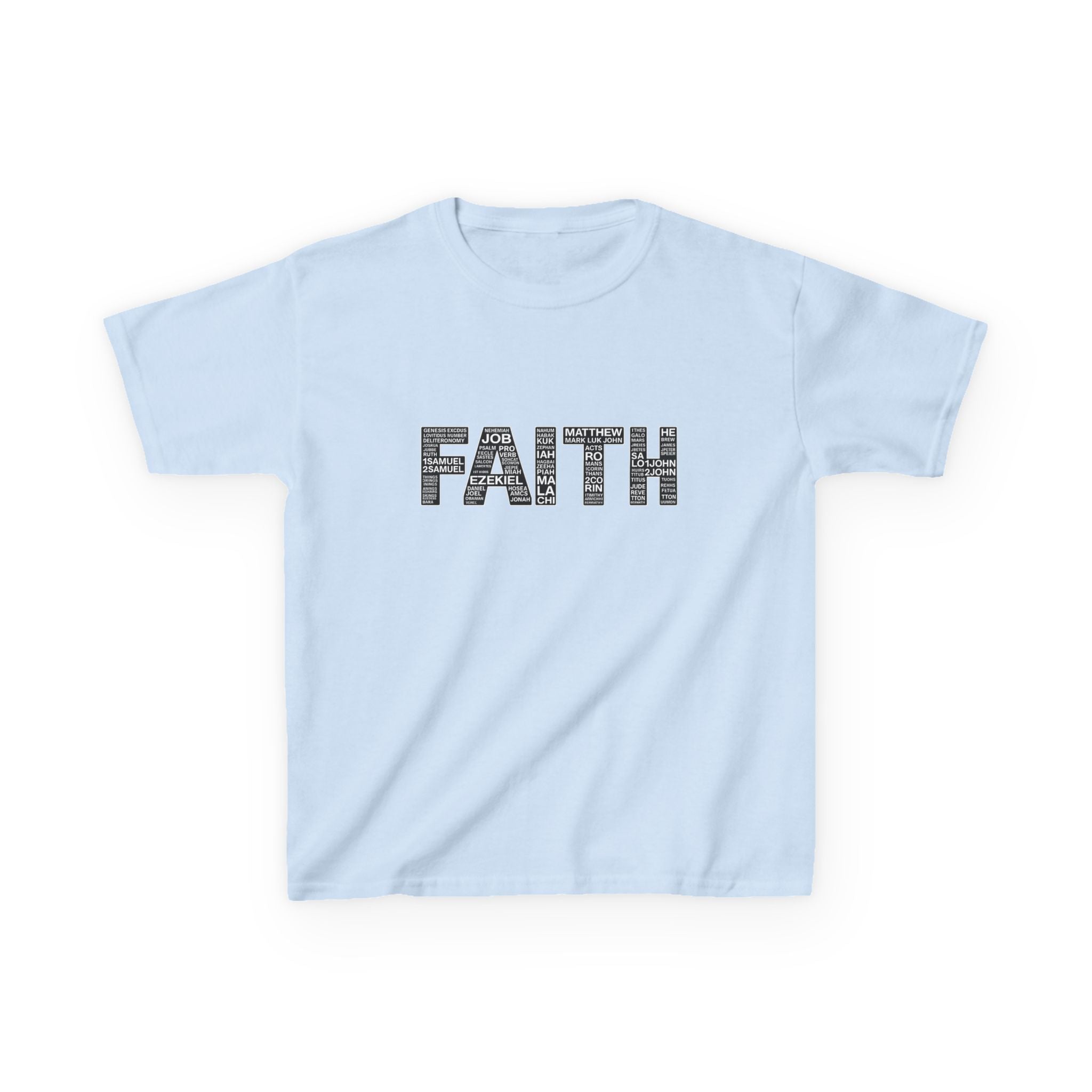 Boys 'FAITH' Graphic Tee — Inspirational Christian Youth Shirt