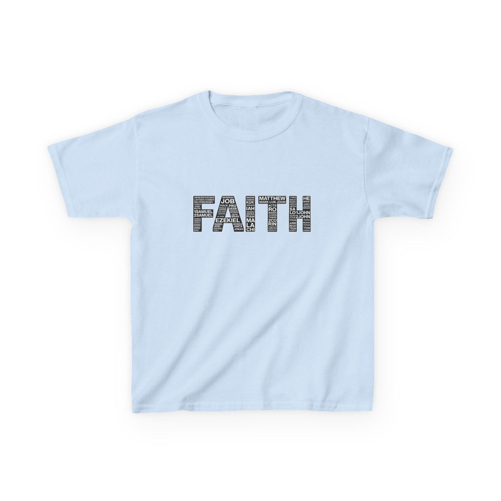 Girls 'FAITH' Graphic Tee — Inspirational Christian Youth Shirt