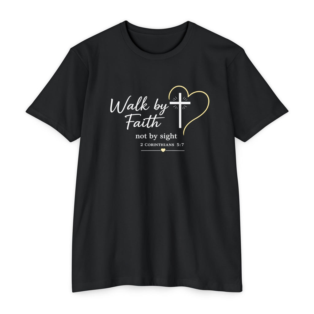 Womens Walk by Faith lantern T-shirt | Christian Tee