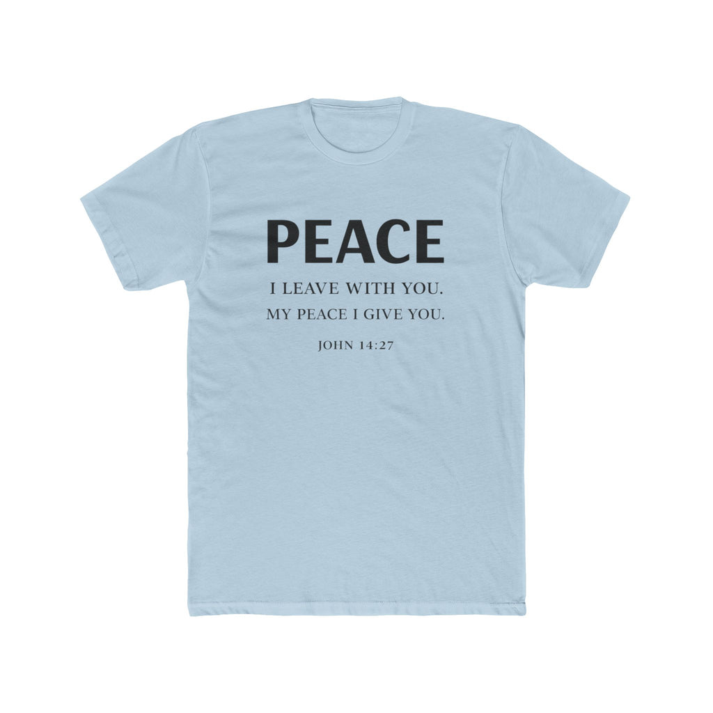 Mens Dove Flight Tee — Soft White T‑Shirt with Soaring Dove Graphic