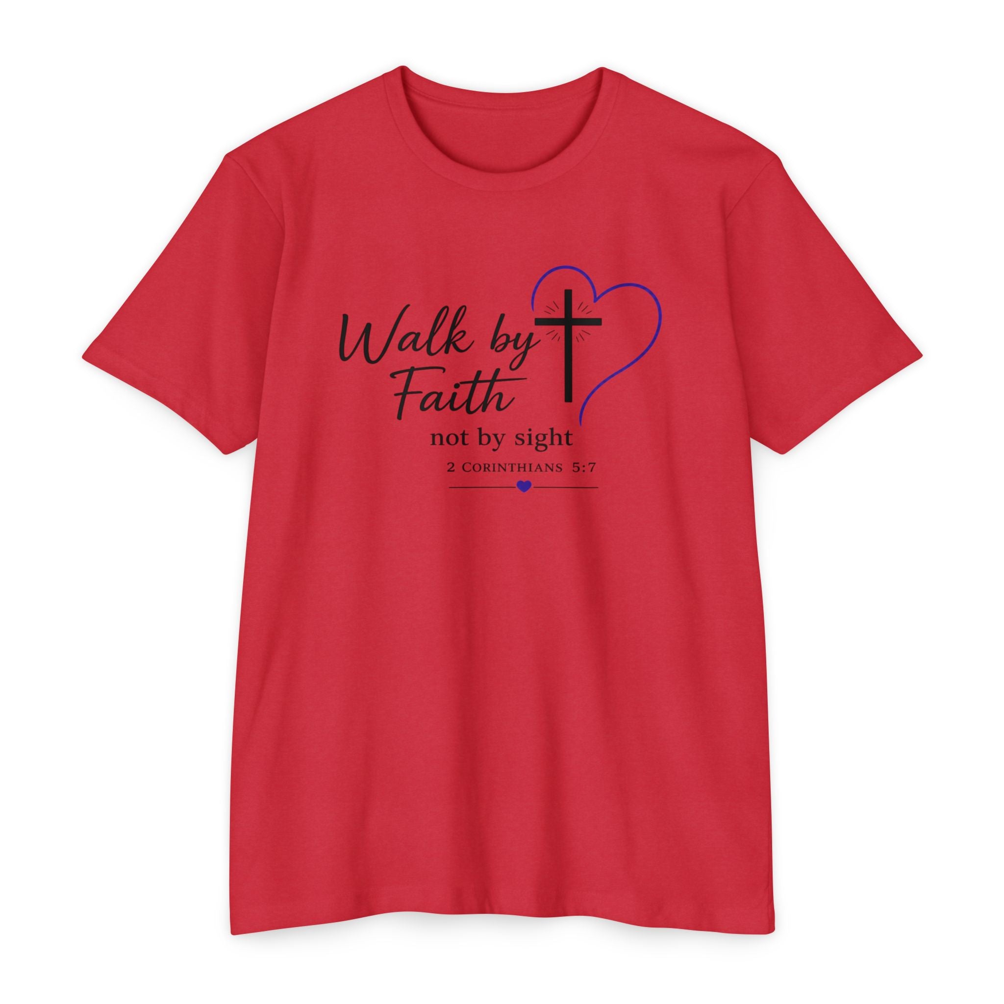 Womens Walk by Faith lantern T-shirt | Christian Tee