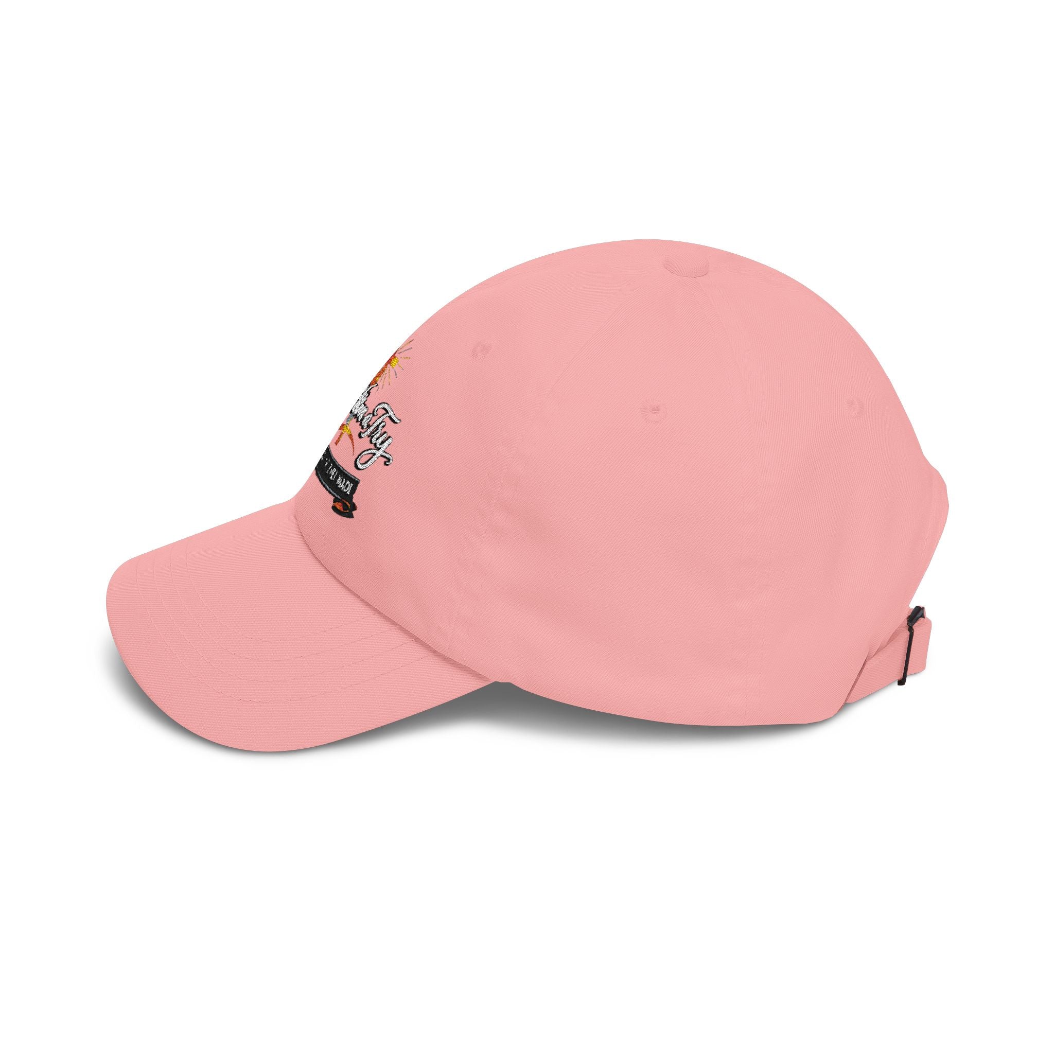 Classic Dad Cap  'God Mom Dad' Cross Embroidered Hat