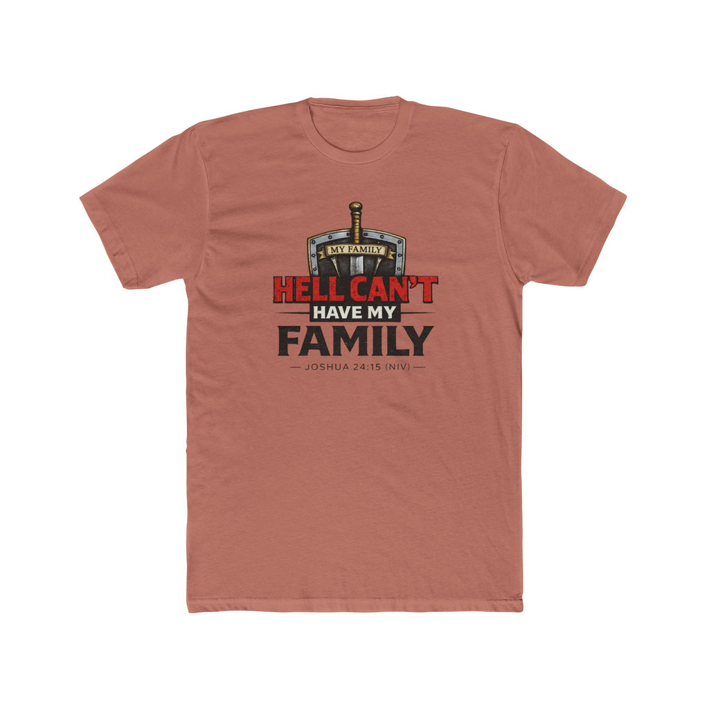 "Hell Can't Have My Family" Crew Tee — Christian Family Protection T-Shirt