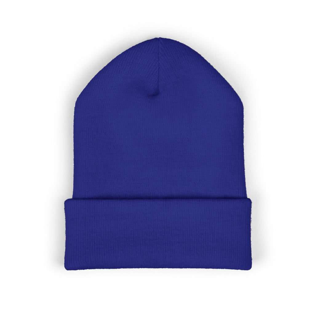 Embroidered Classic Cuffed Beanie — Minimal Script Logo