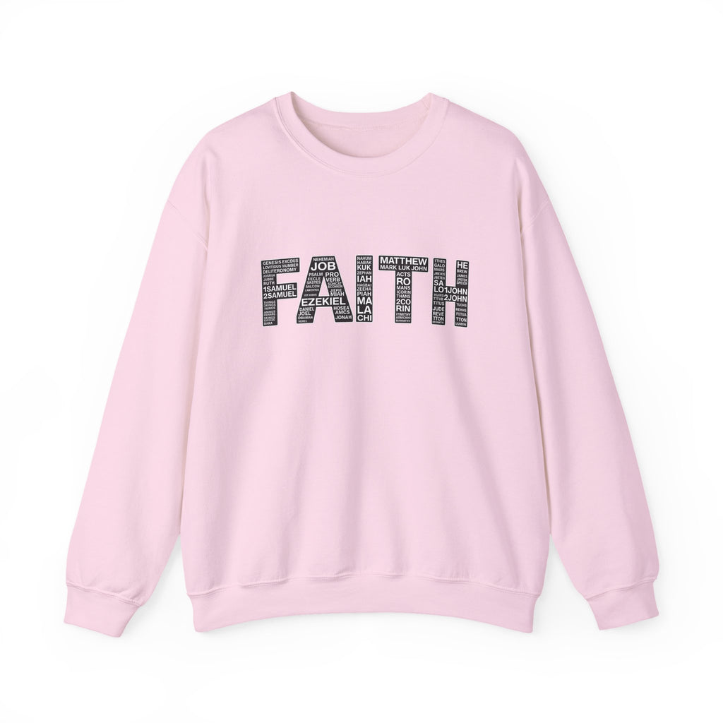 Womens Faith Graphic Sweatshirt  Inspirational Faith Crewneck
