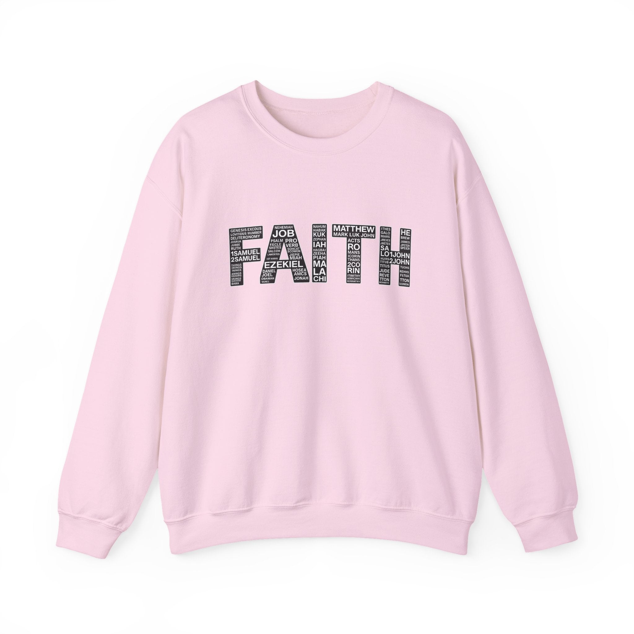 Womens Faith Graphic Sweatshirt  Inspirational Faith Crewneck