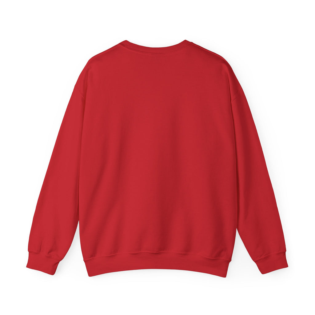 Womens Christian Crewneck Sweatshirt — "Give Him a Try" Faith Cross Design
