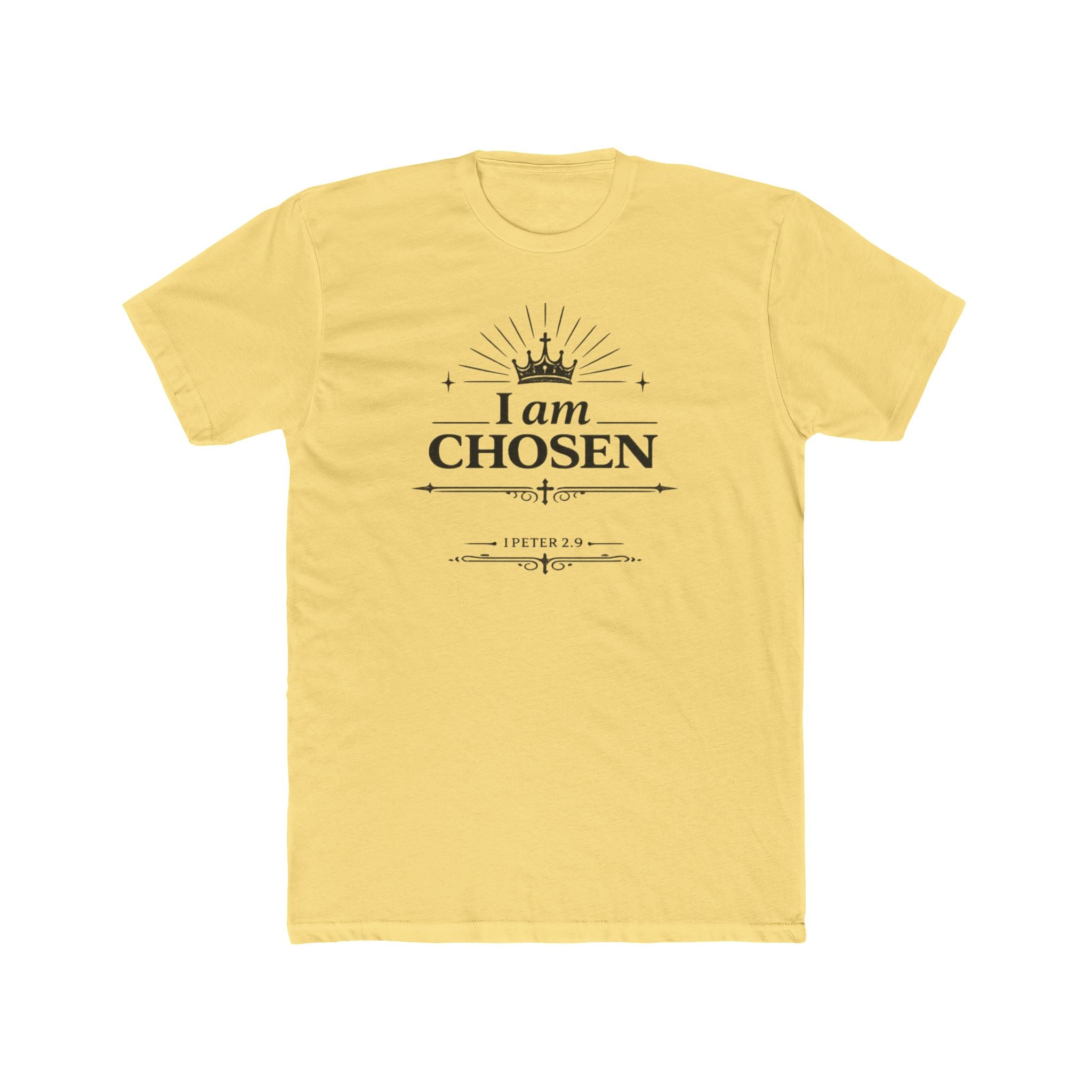 I Am Chosen T-Shirt | Crown Typography, Inspirational Scripture Tee
