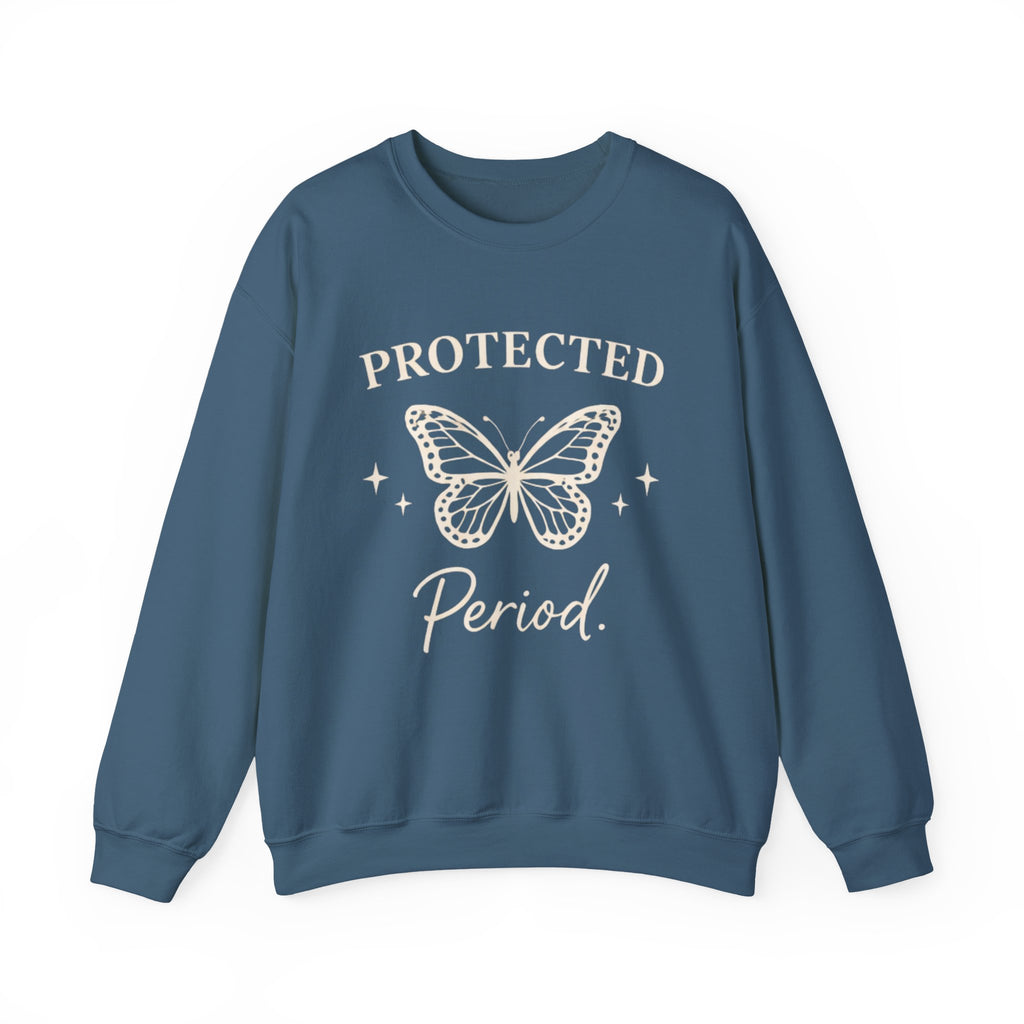 Womens Protected. Period. Crewneck Sweatshirt