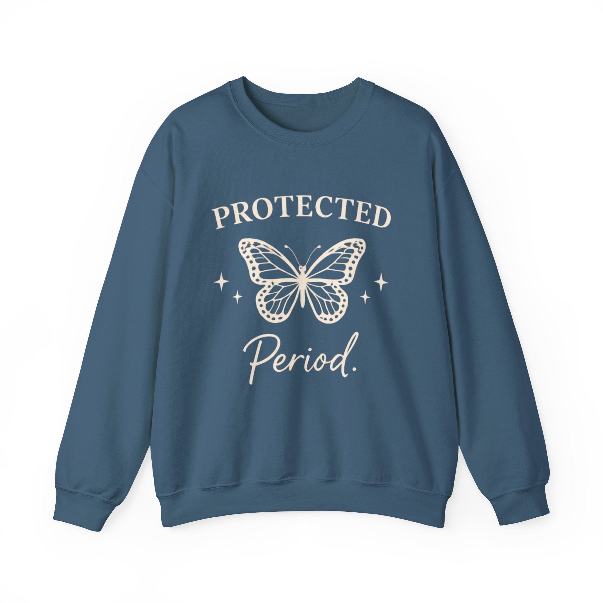 Womens Protected. Period. Crewneck Sweatshirt
