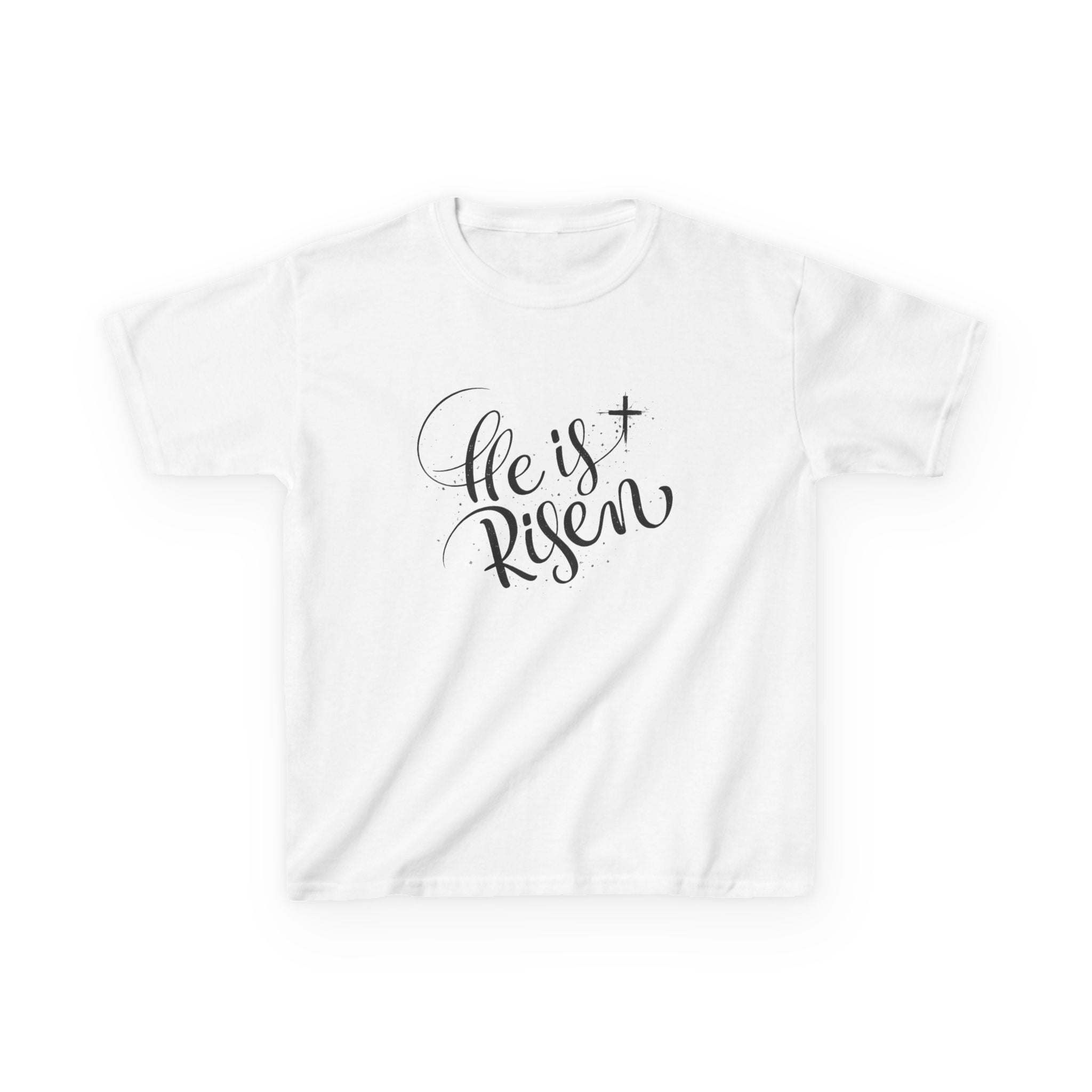 Boys  Kids T-Shirt  "He Is Risen" Easter Christian Tee