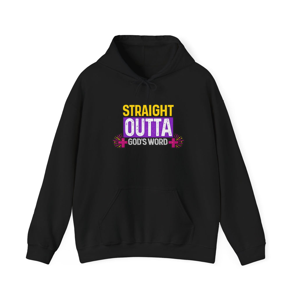 Womens Straight Outta God's Word Hoodie — Christian Faith Pullover