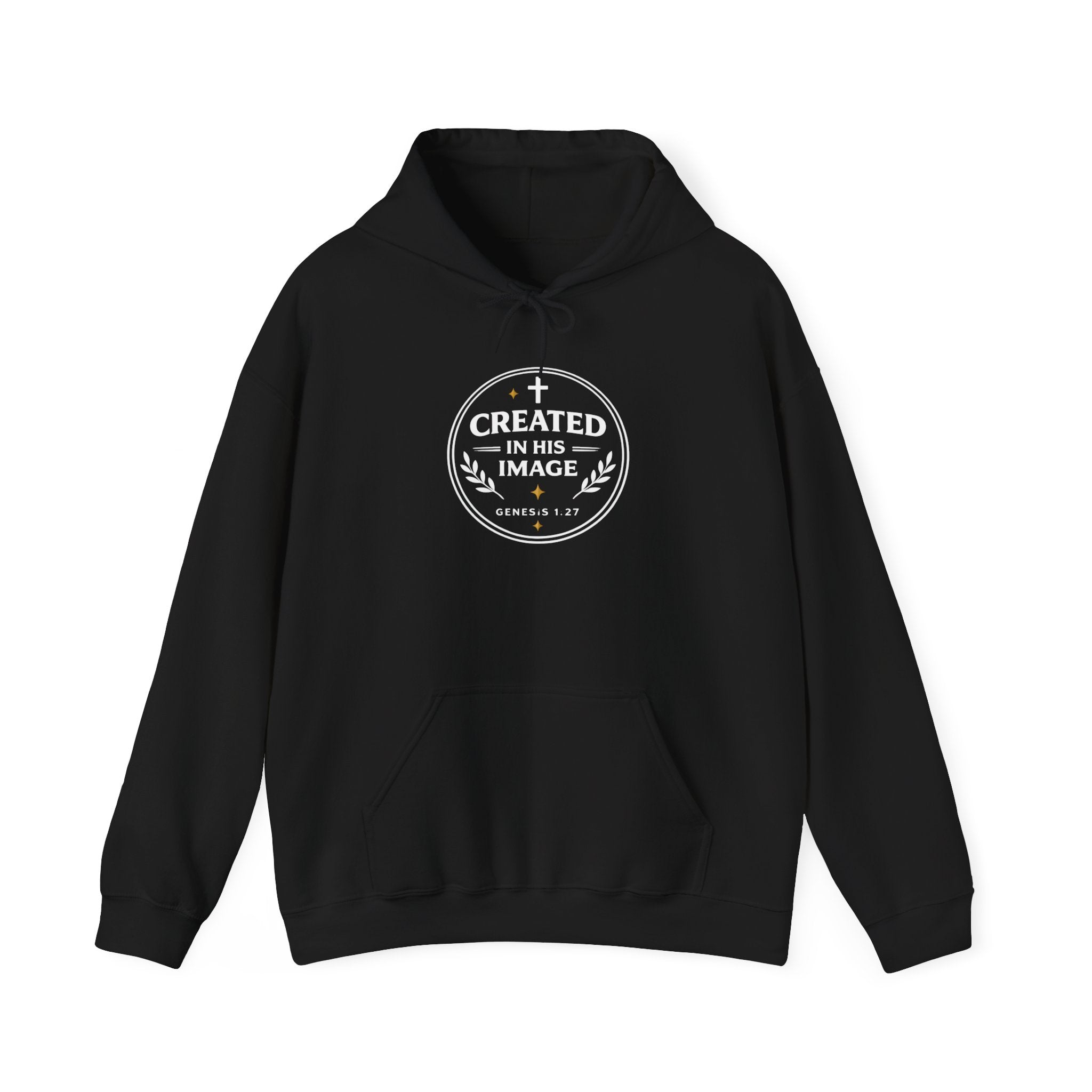 Womens Created in His Image Hoodie — Christian Faith Hooded Sweatshirt