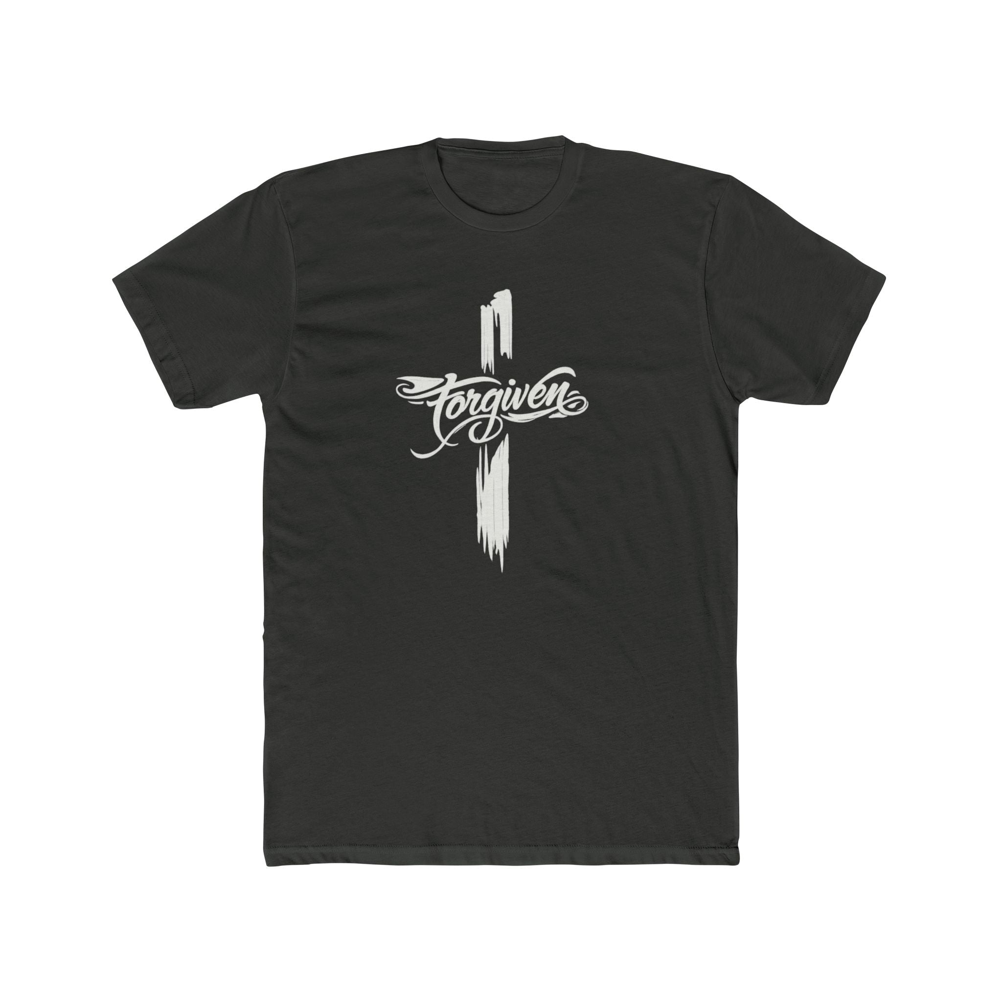 Faith Cross Script T-Shirt | Religious Christian Tee