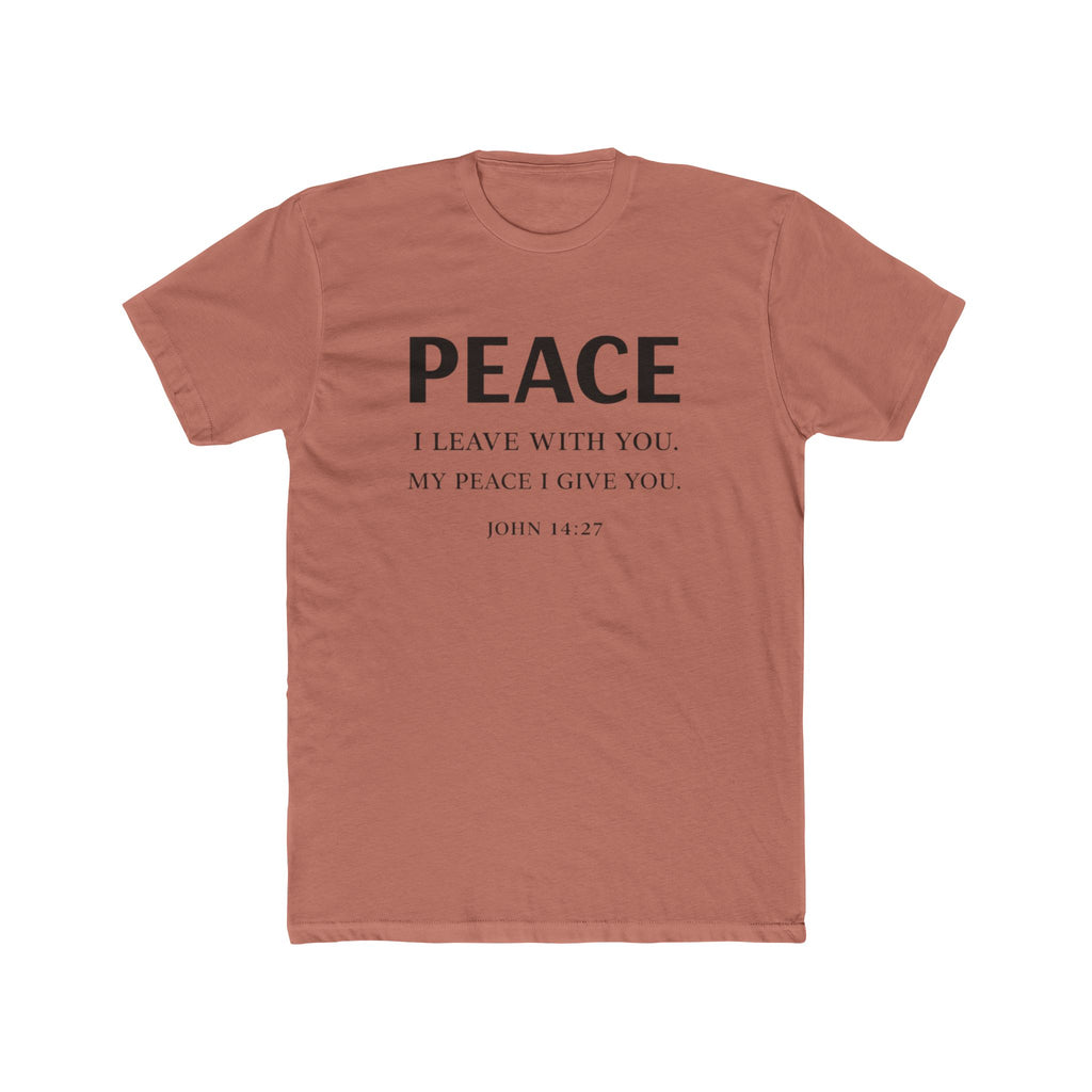 Mens Dove Flight Tee — Soft White T‑Shirt with Soaring Dove Graphic