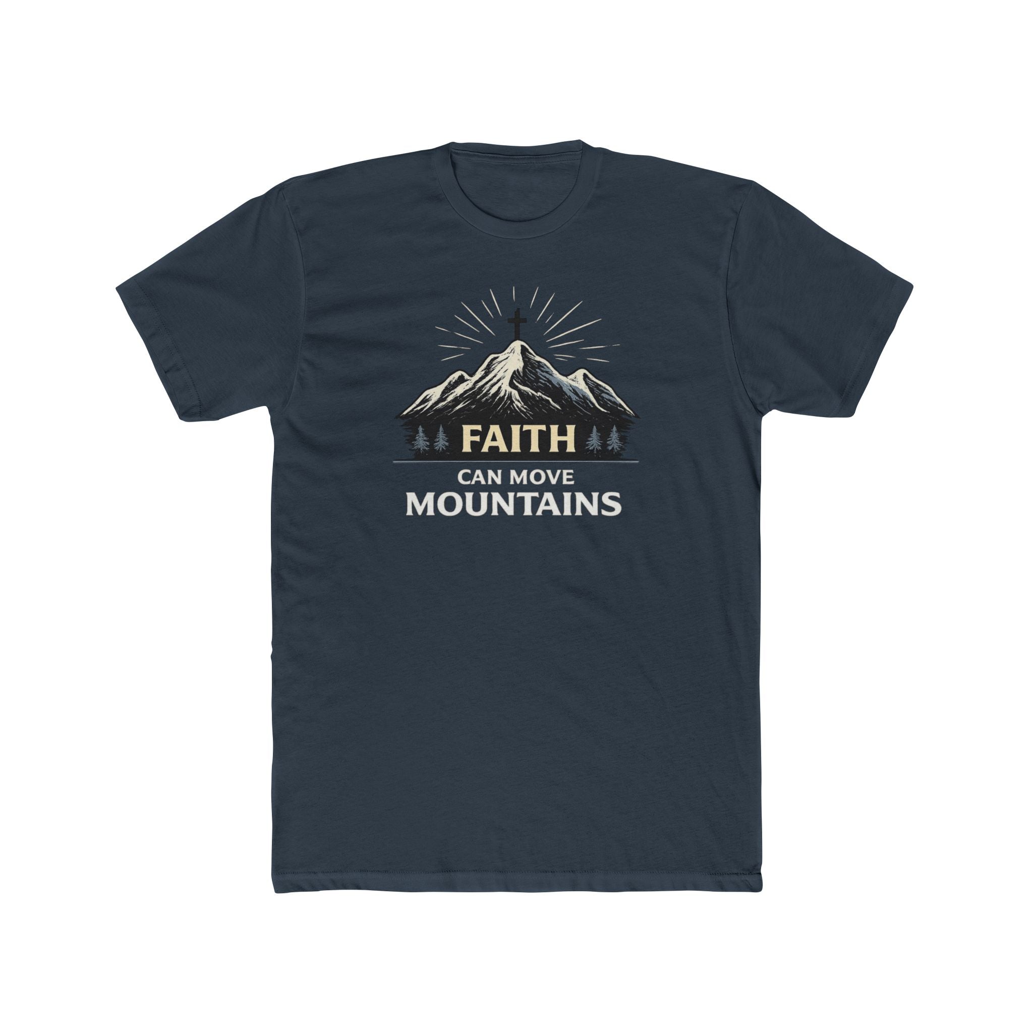 Faith Can Move Mountains T-Shirt | Mountain Graphic Tee, Inspirational Christian Shirt