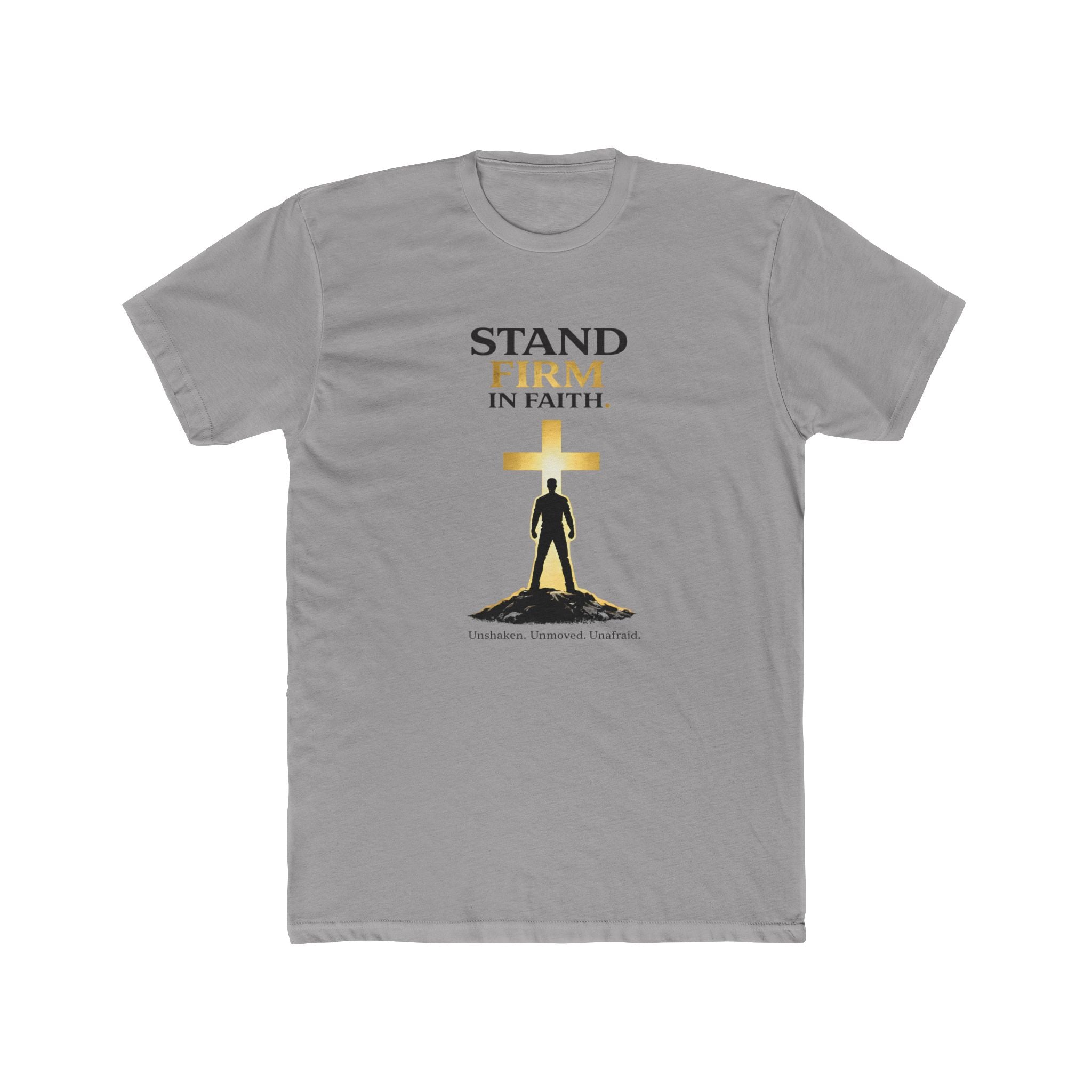 Stand Firm In Faith T-Shirt | Christian Cross Design