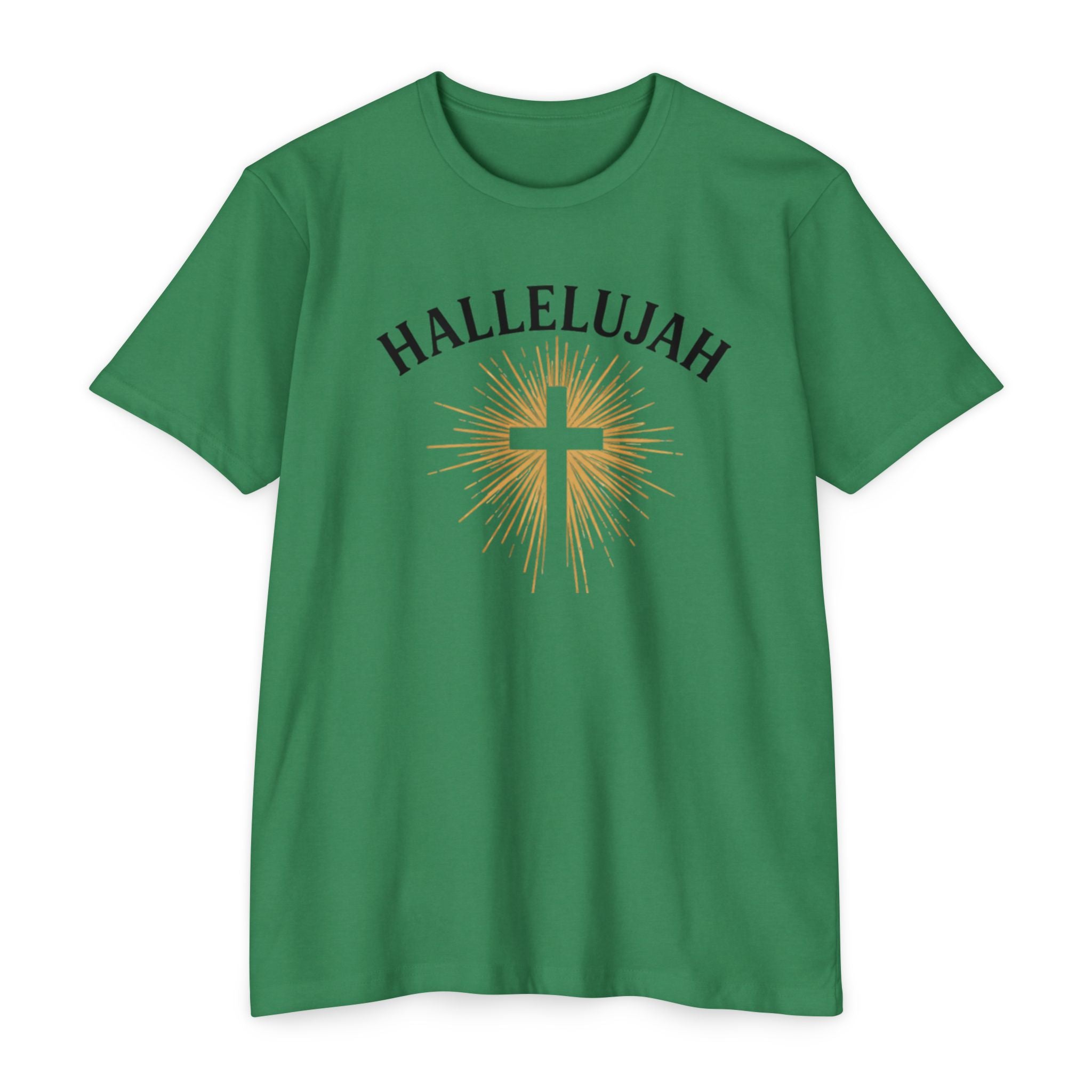 Womens Christian Hallelujah Cross T-Shirt
