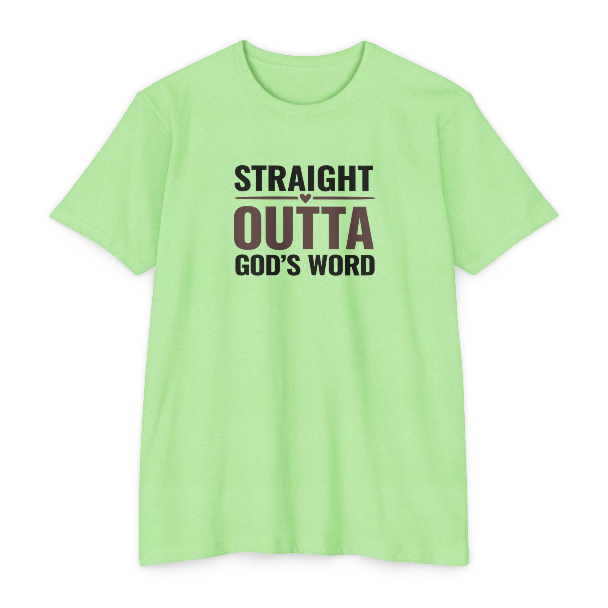 Womens Straight Outta God's Word T-shirt | Christian Faith Scripture Tee