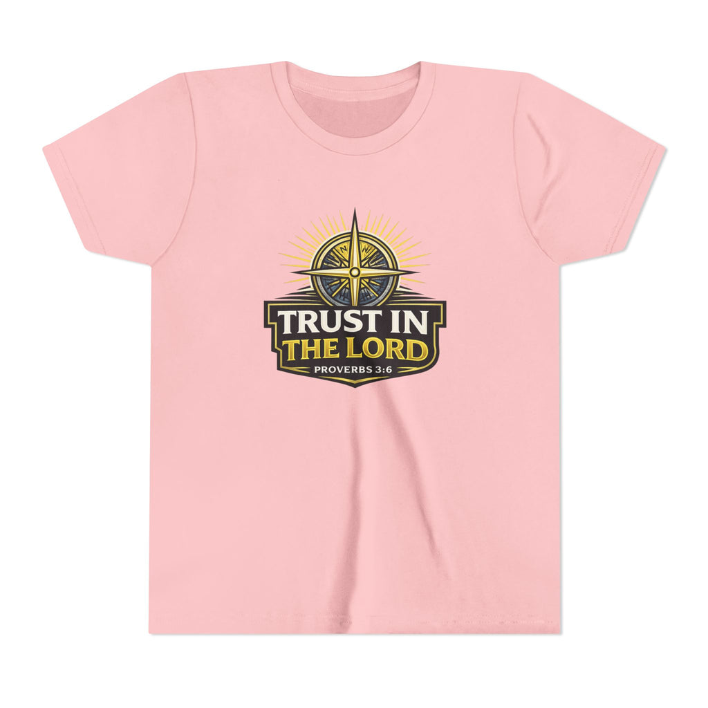 Youth Tee - "Trust in the Lord" Compass Design (Proverbs 3:5-6)
