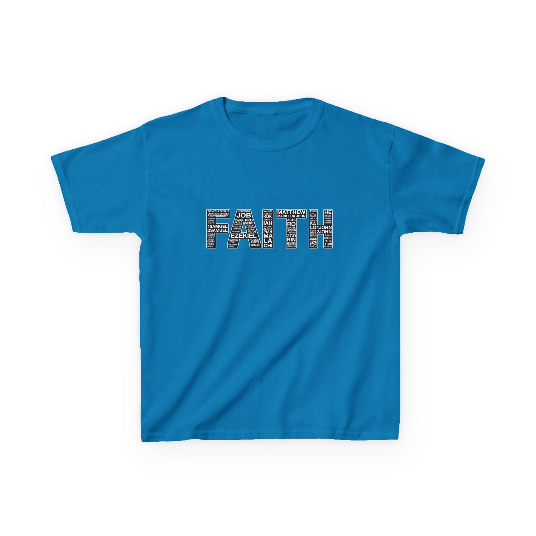 Boys 'FAITH' Graphic Tee — Inspirational Christian Youth Shirt