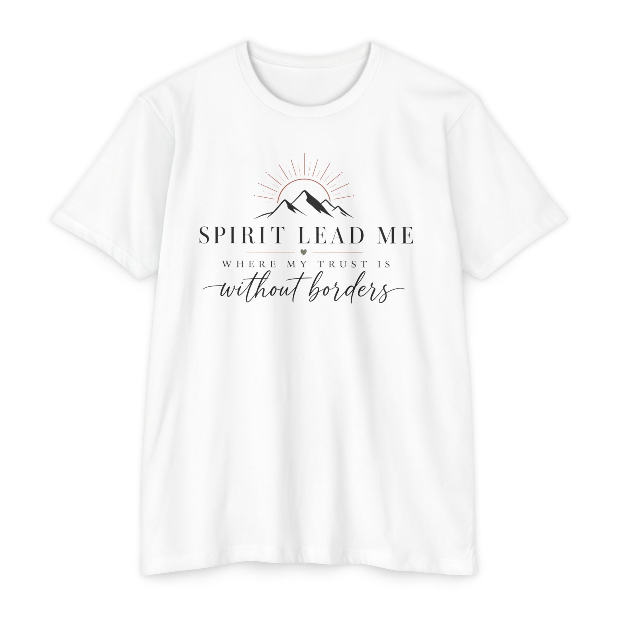 Womens  "Spirit Lead Me" Inspirational Christian Tee