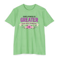 Womens God's Power Is Greater Than Our Problems T-Shirt | Christian Faith Quote