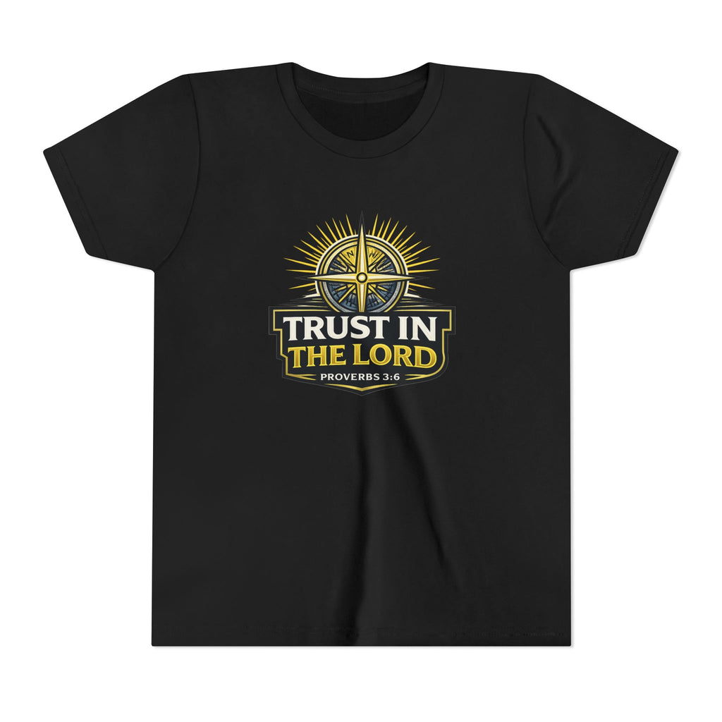 Youth Tee - "Trust in the Lord" Compass Design (Proverbs 3:5-6)