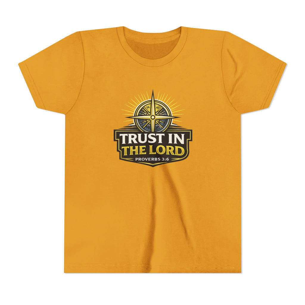Youth Tee - "Trust in the Lord" Compass Design (Proverbs 3:5-6)