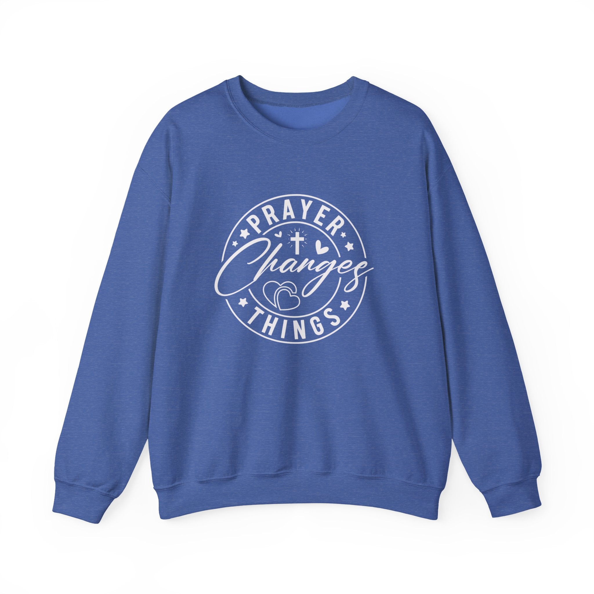 Prayer Changes Things Sweatshirt — Inspirational Christian Crewneck