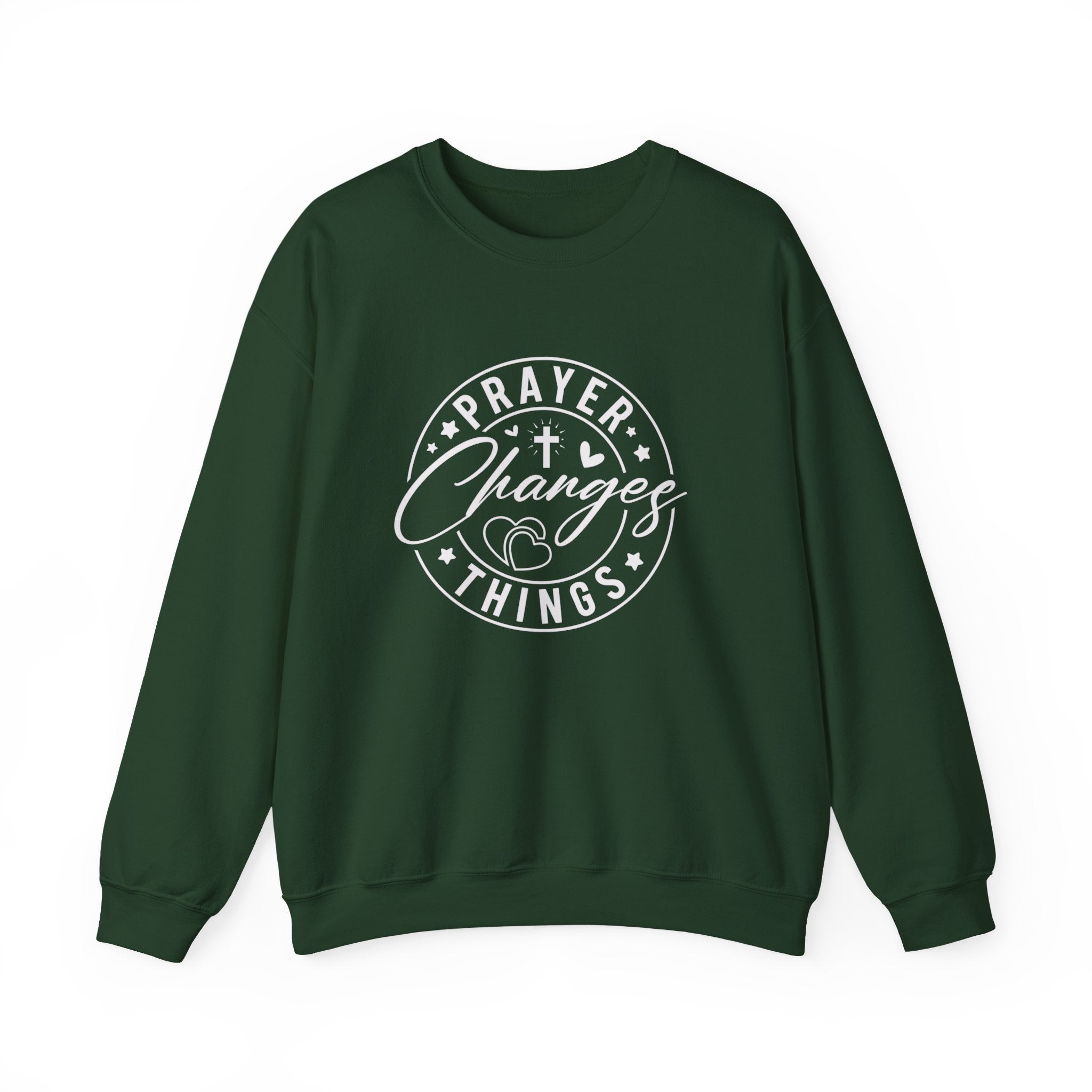 Prayer Changes Things Sweatshirt — Inspirational Christian Crewneck